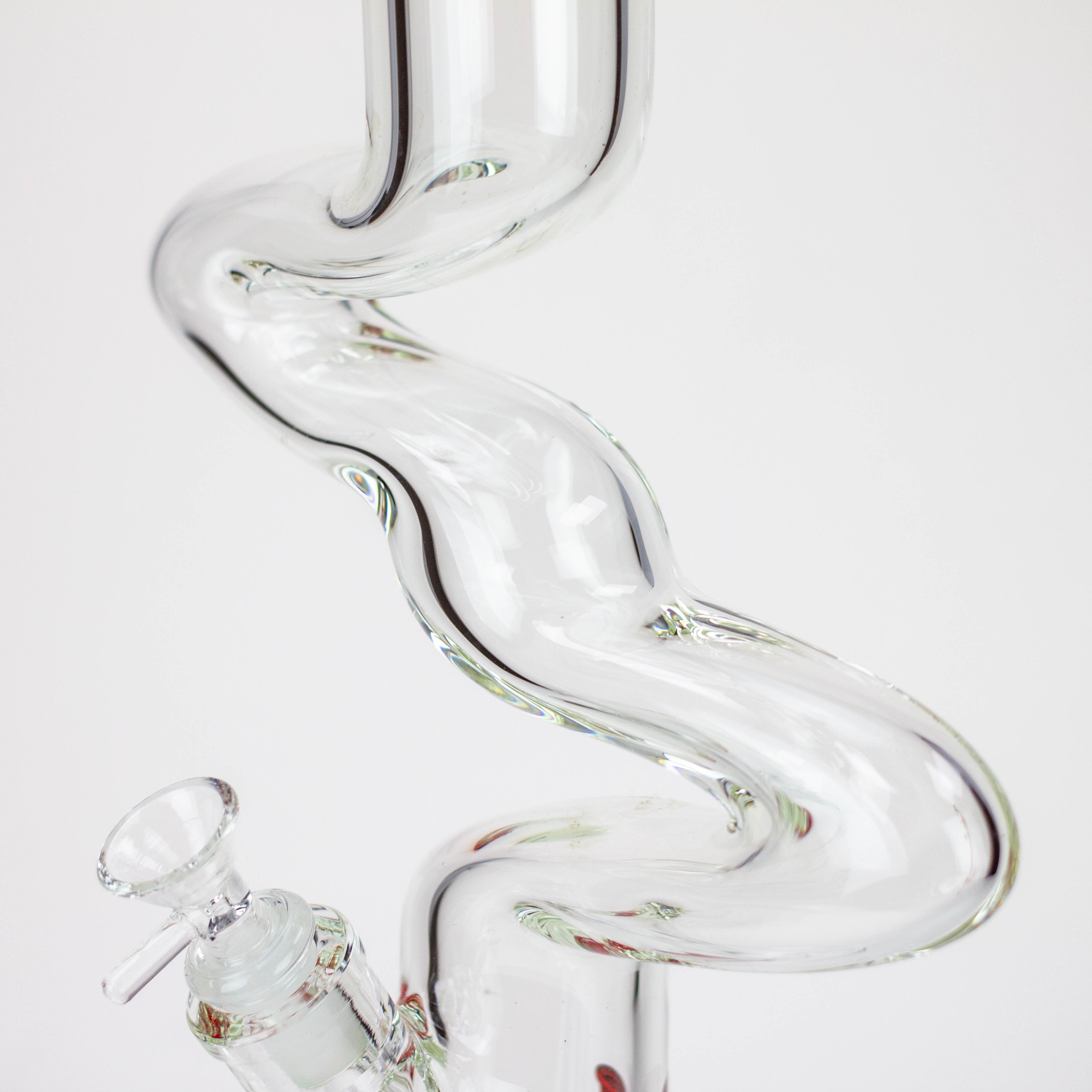 17" Xtream Zig-zag glass water bong [XTR-Z023]