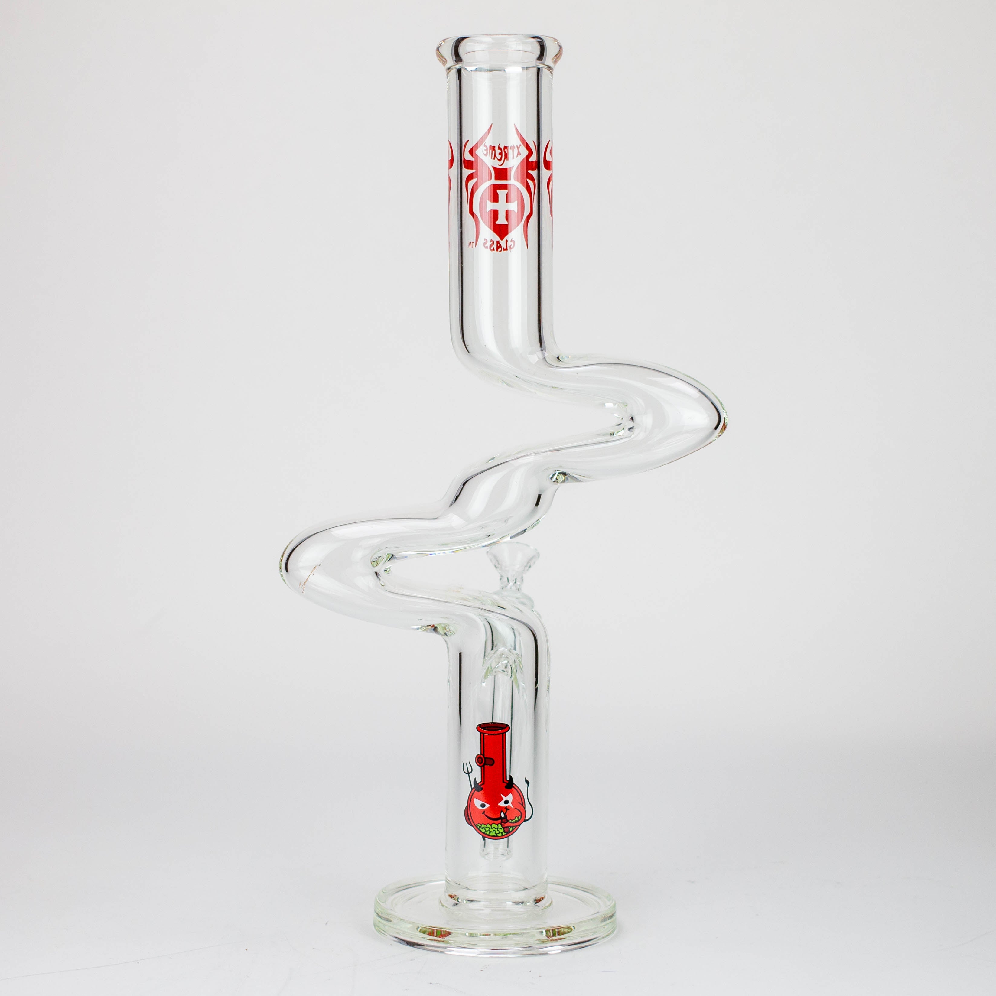 17" Xtream Zig-zag glass water bong [XTR-Z023]