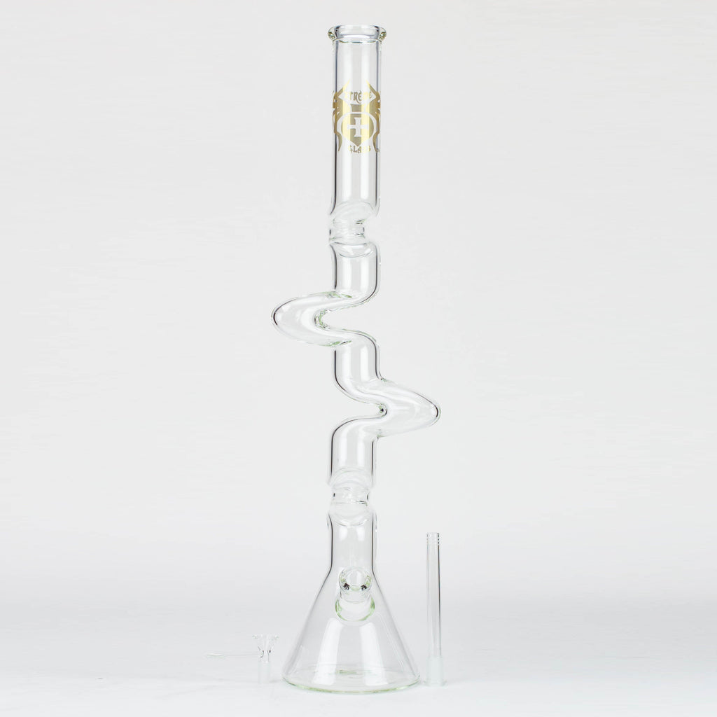 27" Xtream Zig-zag 7 mm glass water bong [XTR-Z026]