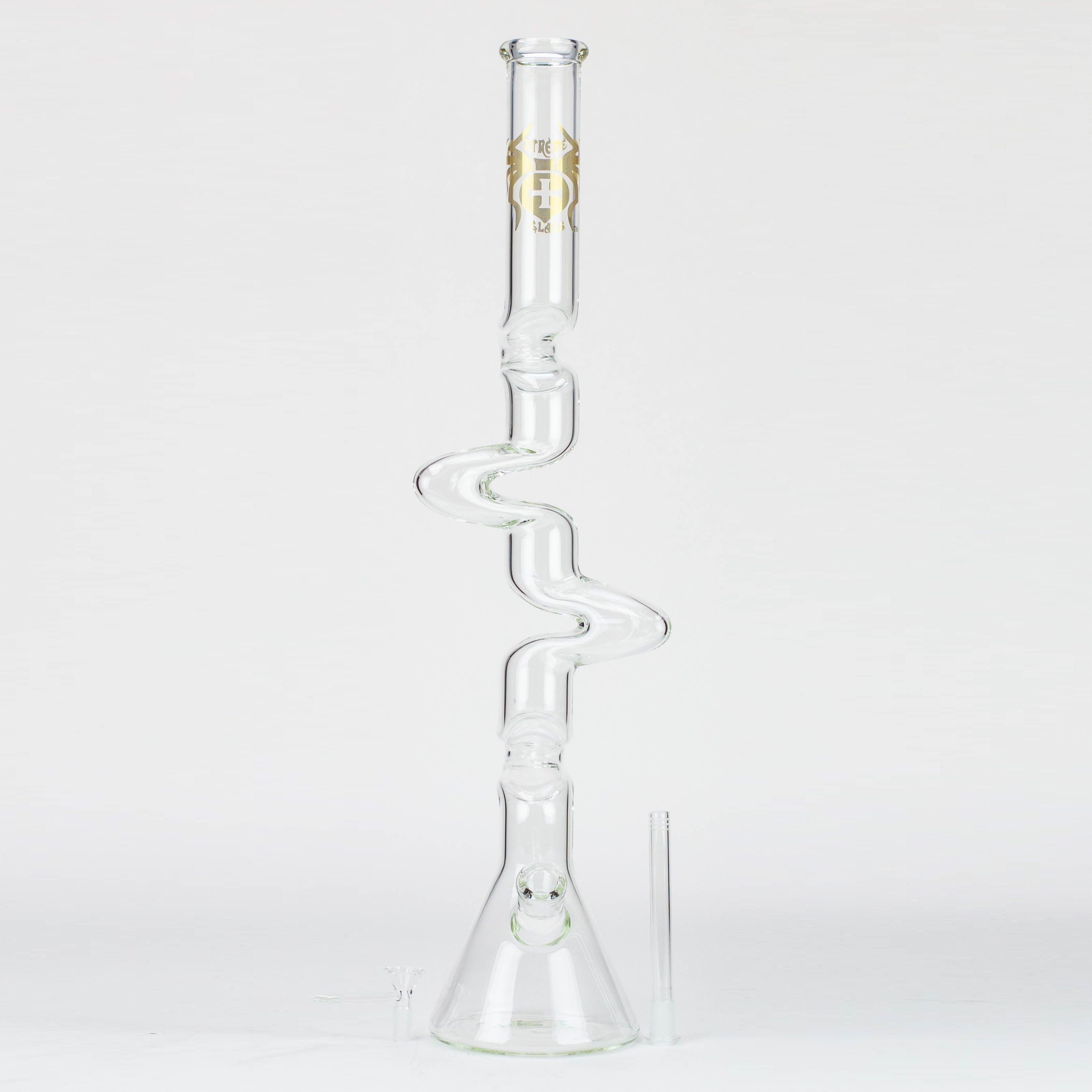 27" Xtream Zig-zag 7 mm glass water bong [XTR-Z026]