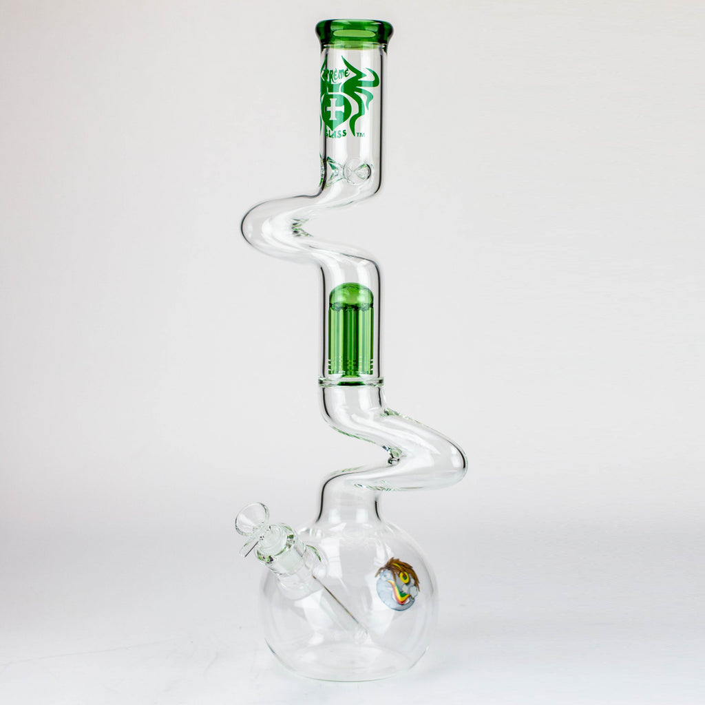 20" Xtream Zig-zag tree percolator glass water bong [XTR-Z032]