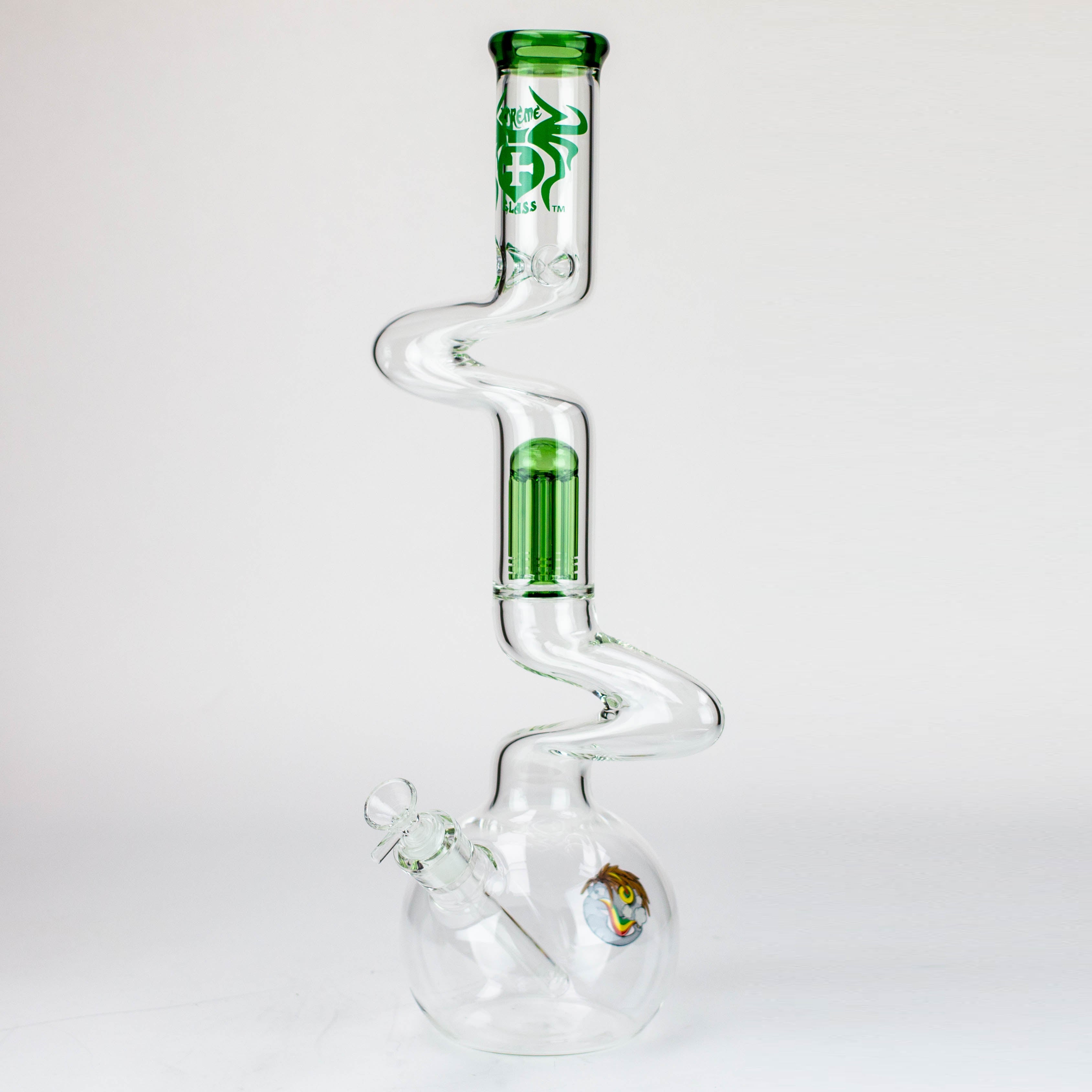 20" Xtream Zig-zag tree percolator glass water bong [XTR-Z032]