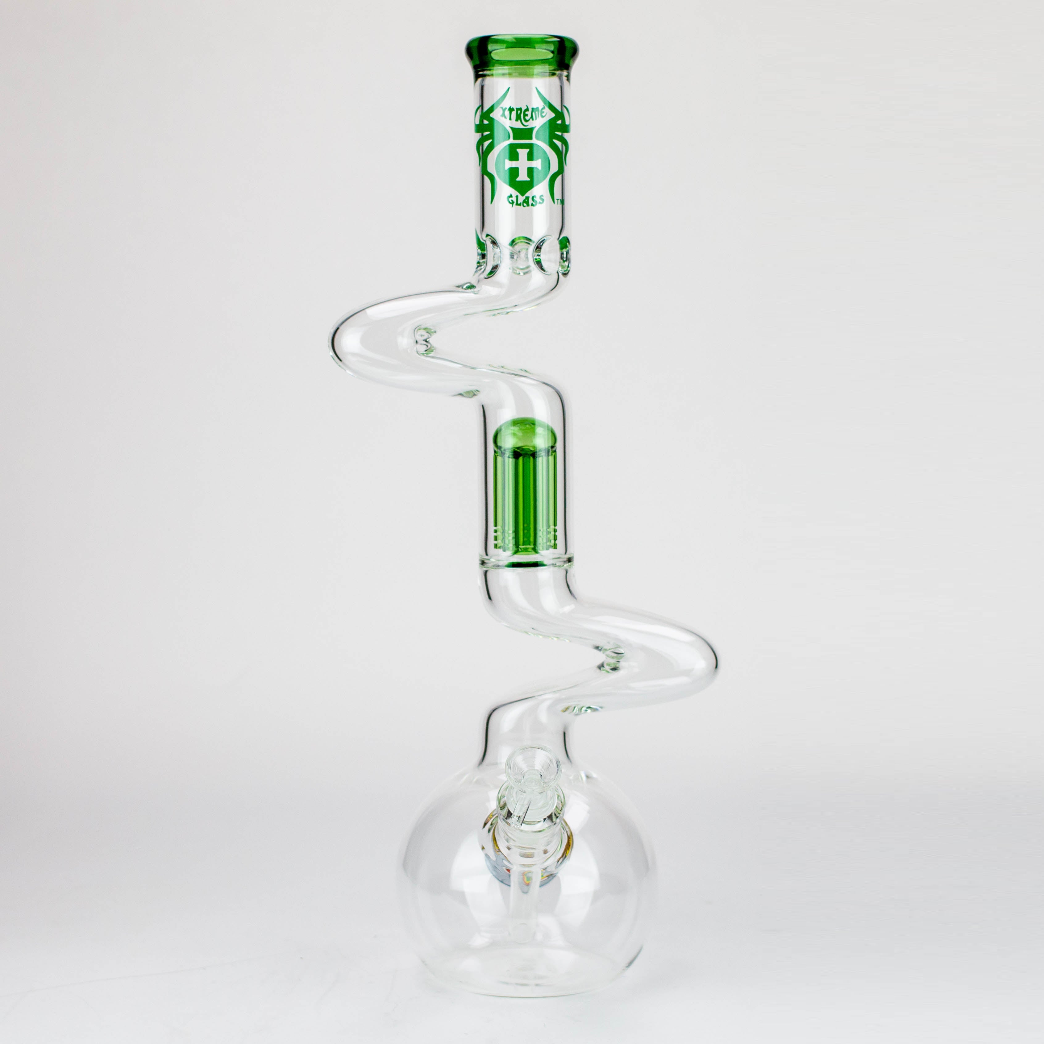 20" Xtream Zig-zag tree percolator glass water bong [XTR-Z032]