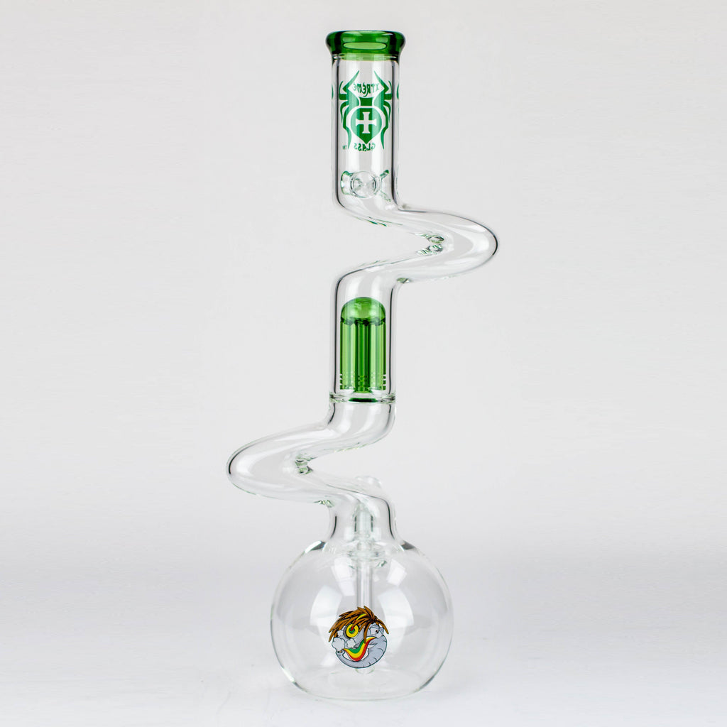 20" Xtream Zig-zag tree percolator glass water bong [XTR-Z032]