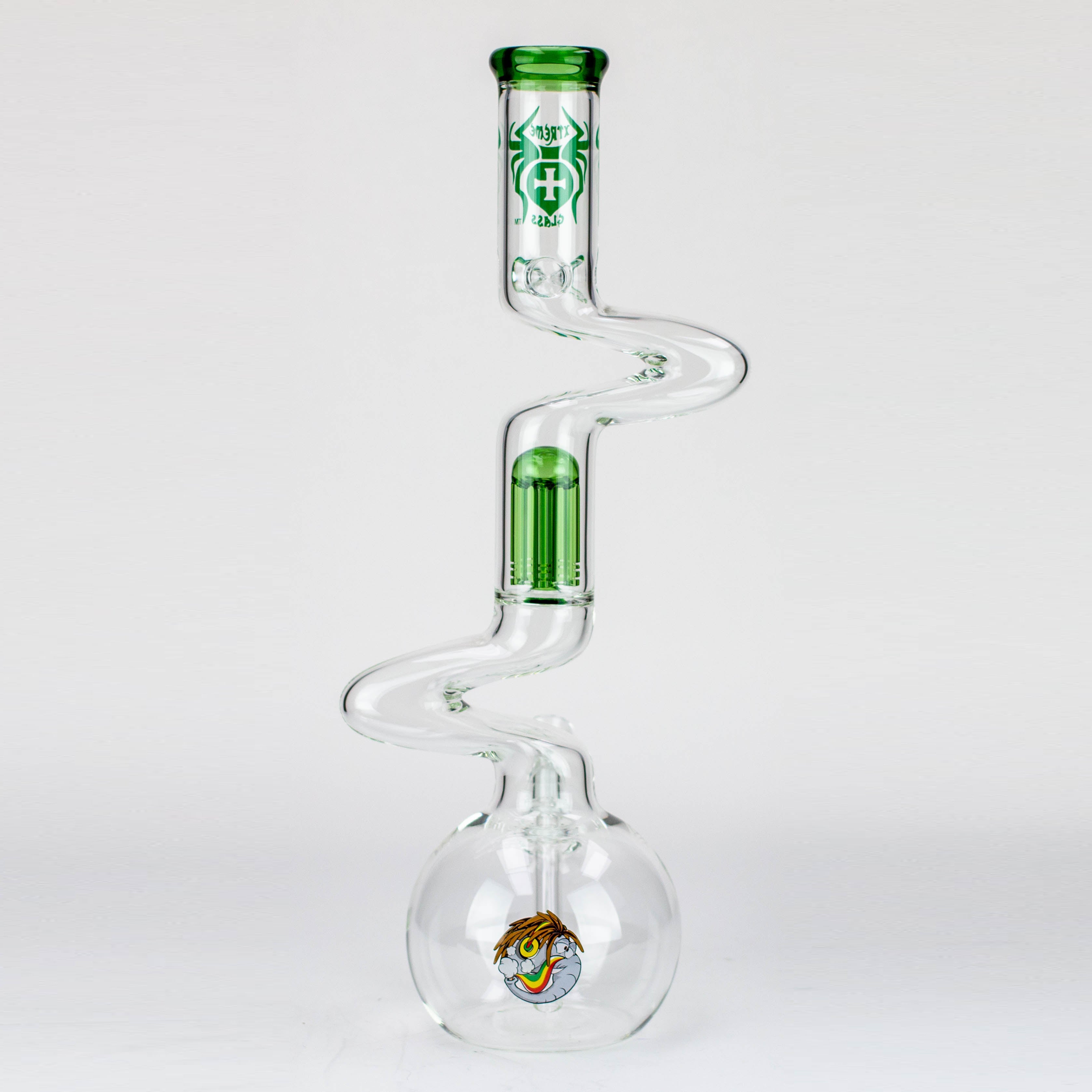 20" Xtream Zig-zag tree percolator glass water bong [XTR-Z032]