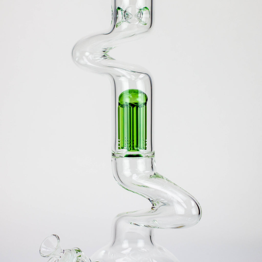 20" Xtream Zig-zag tree percolator glass water bong [XTR-Z032]