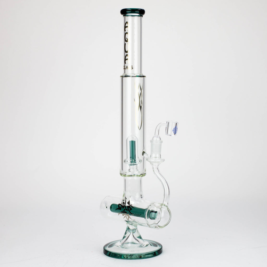 21" AQUA Glass 2-in-1 Inline diffuser glass water bong [AQUA102]
