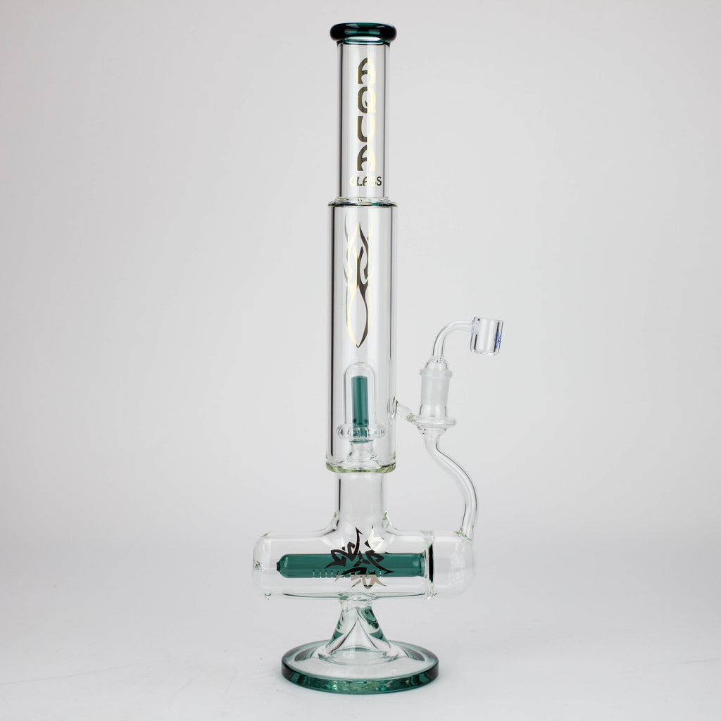 21" AQUA Glass 2-in-1 Inline diffuser glass water bong [AQUA102]