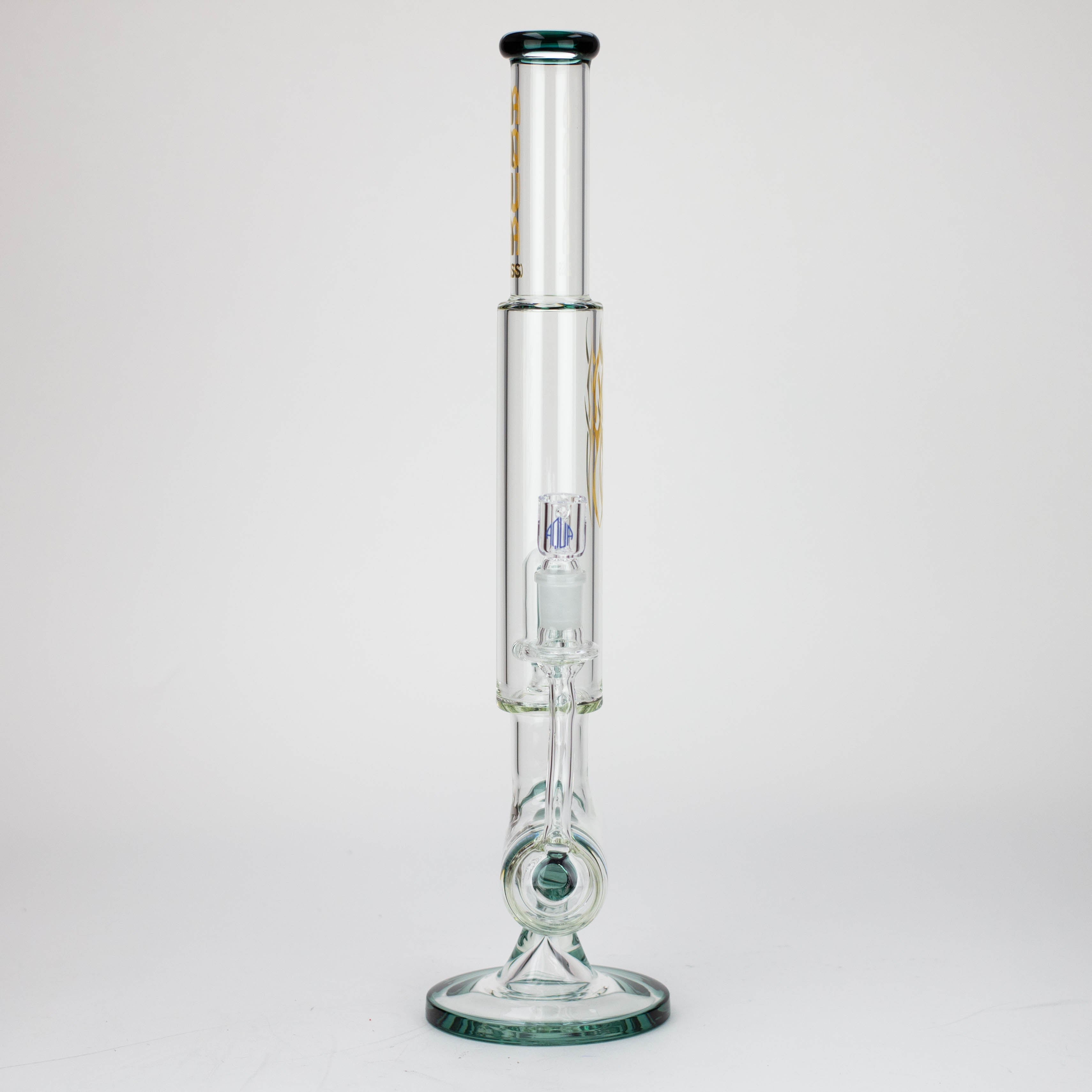 21" AQUA Glass 2-in-1 Inline diffuser glass water bong [AQUA102]