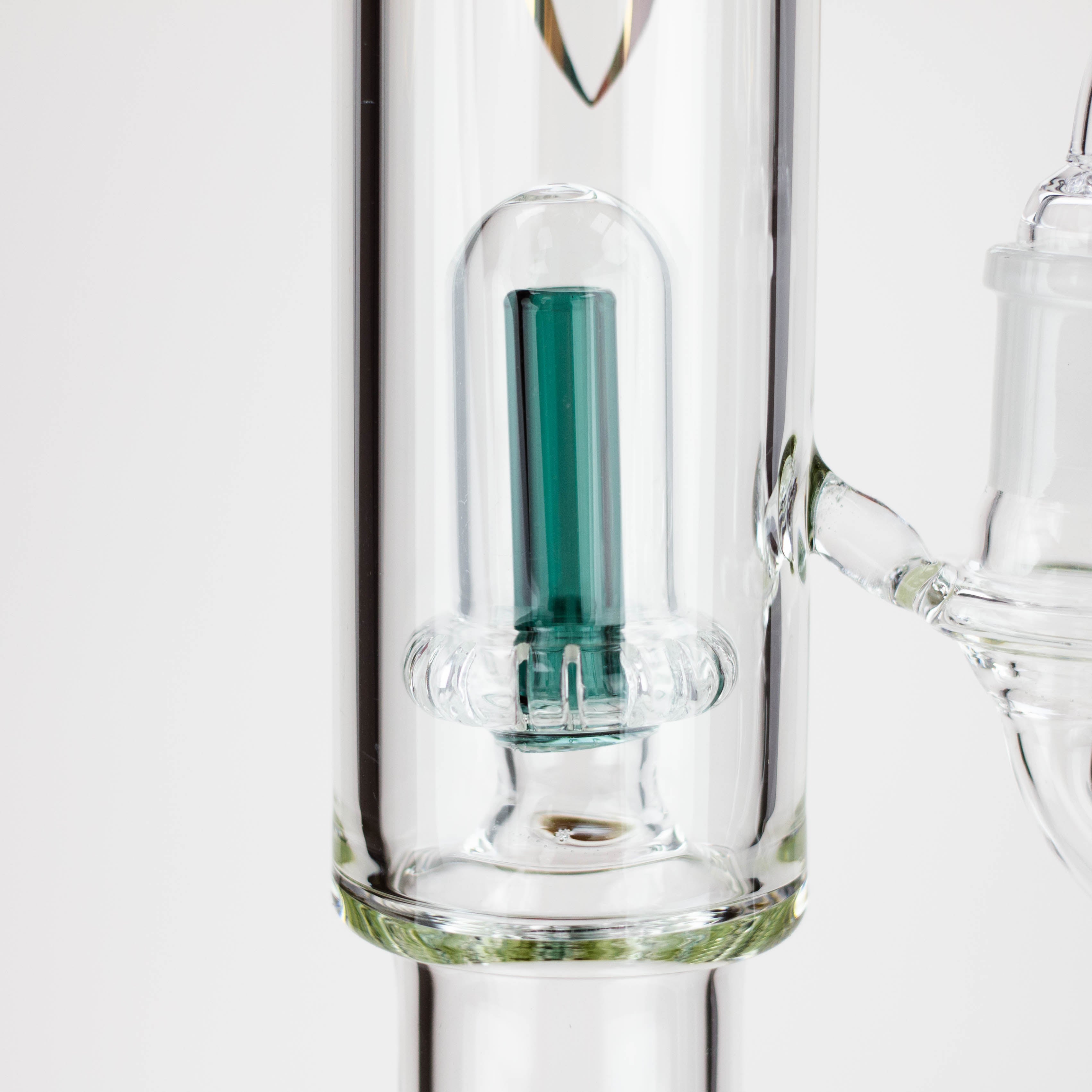 21" AQUA Glass 2-in-1 Inline diffuser glass water bong [AQUA102]