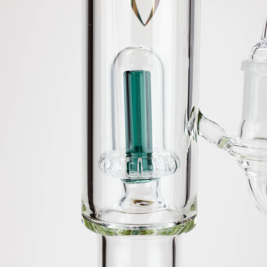 21" AQUA Glass 2-in-1 Inline diffuser glass water bong [AQUA102]