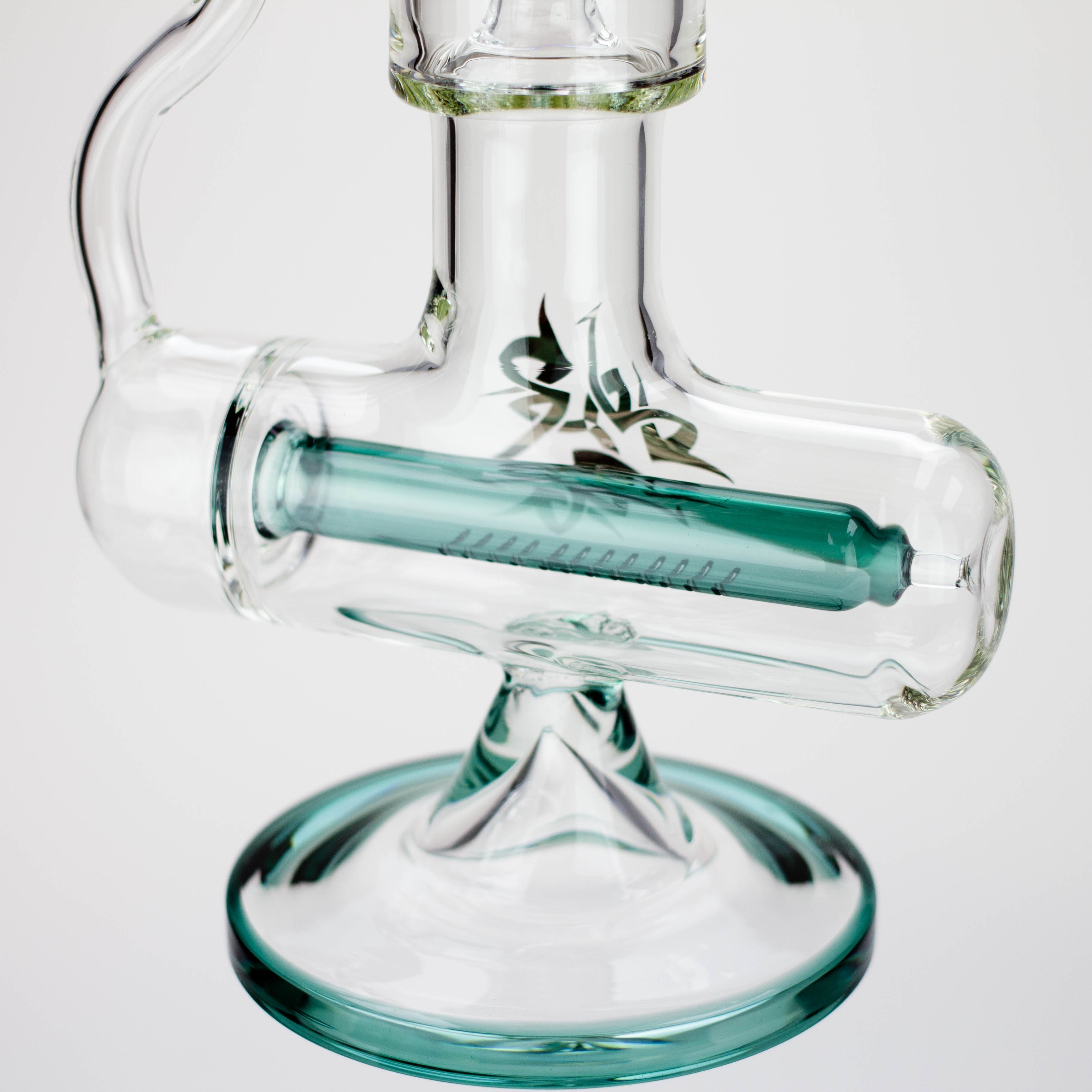 21" AQUA Glass 2-in-1 Inline diffuser glass water bong [AQUA102]