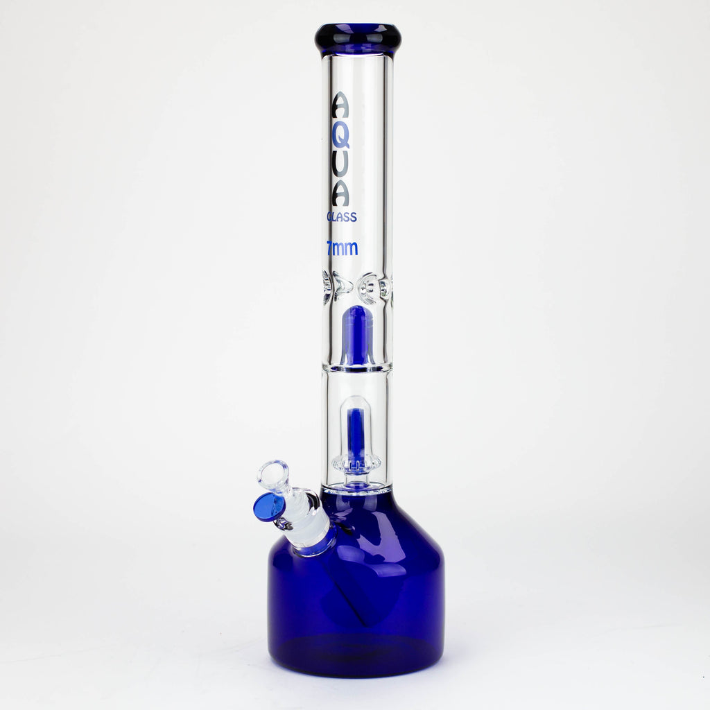 18.5" AQUA Glass showerhead percolator / 7mm /glass water bong [AQUA112]