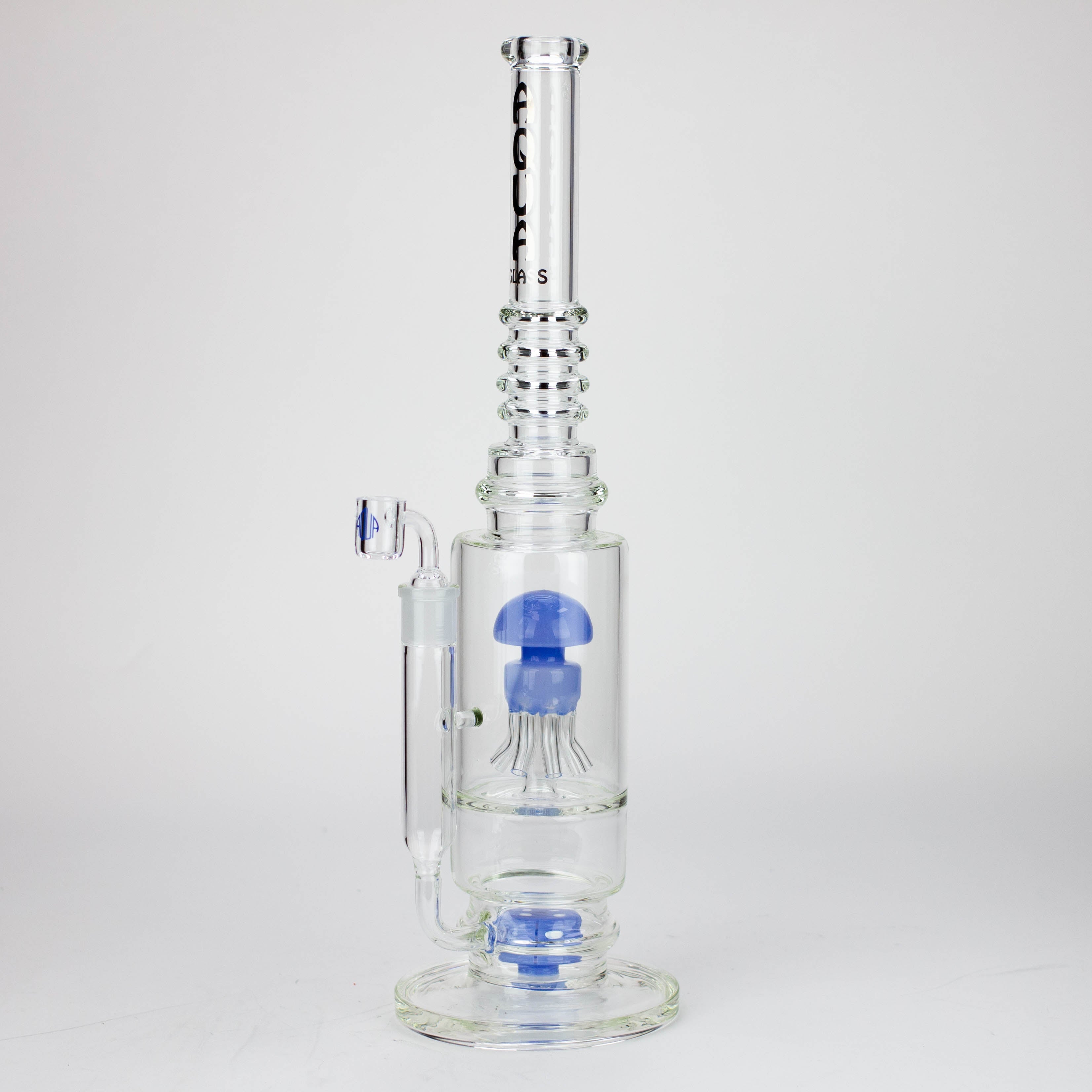 19" AQUA Glass 2-in-1 Octopus percolator glass water bong [AQUA121]