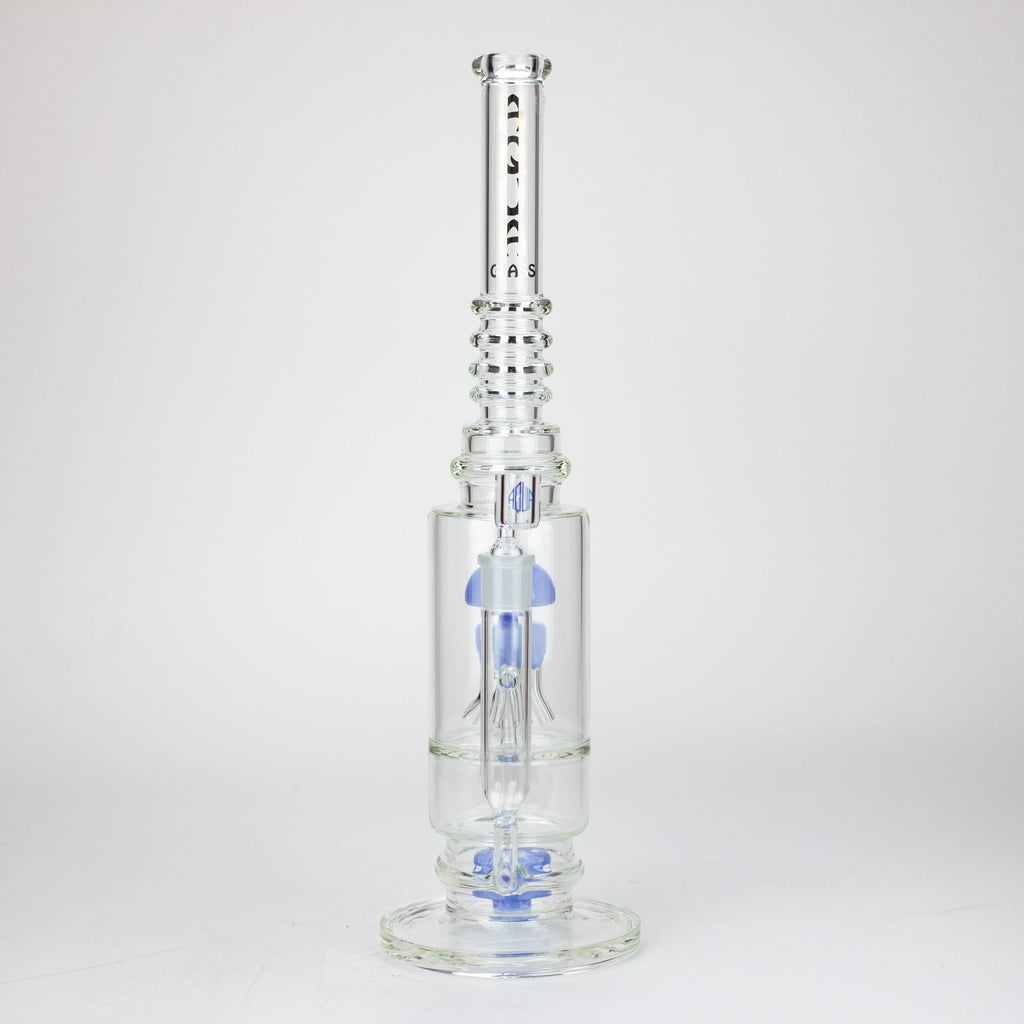 19" AQUA Glass 2-in-1 Octopus percolator glass water bong [AQUA121]