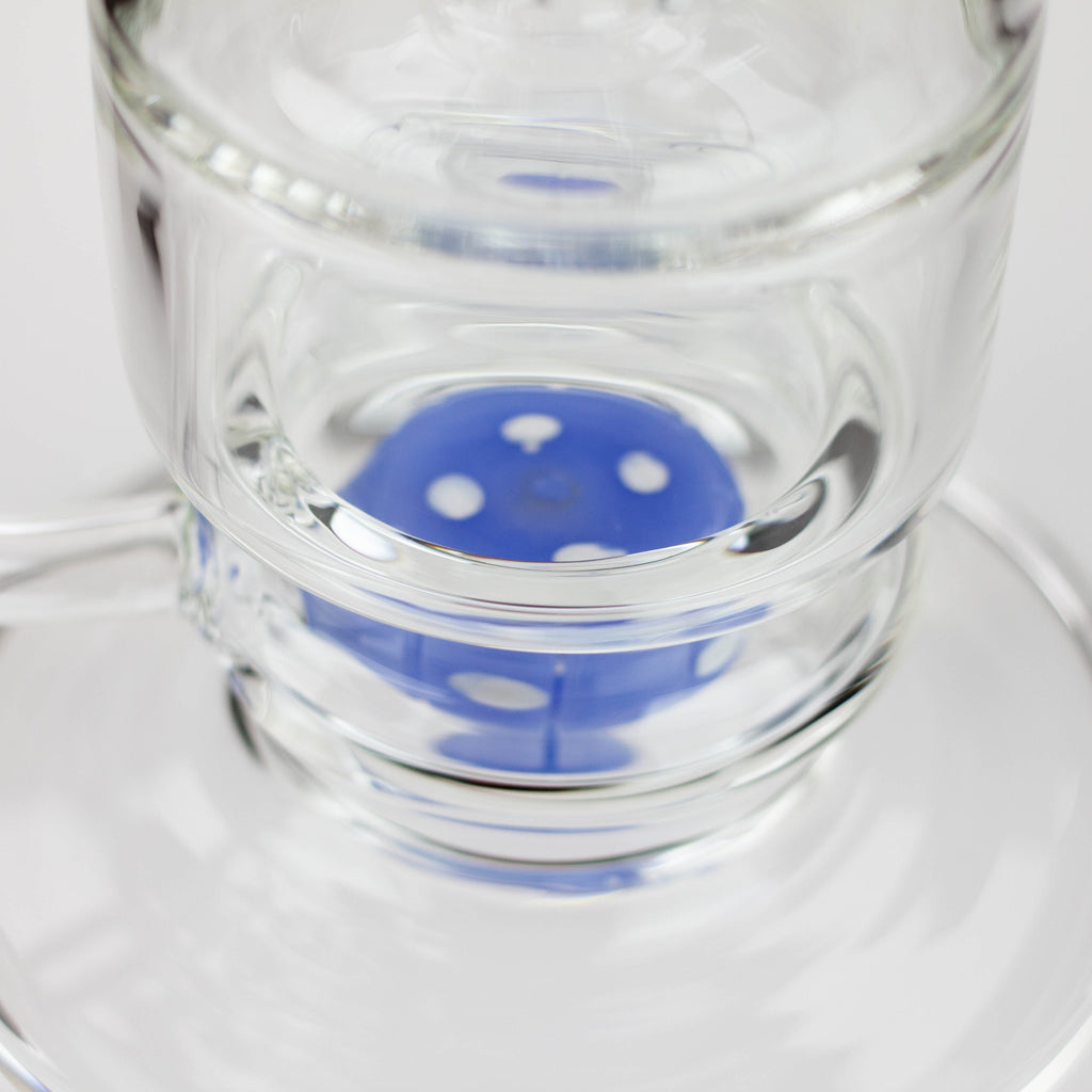 19" AQUA Glass 2-in-1 Octopus percolator glass water bong [AQUA121]