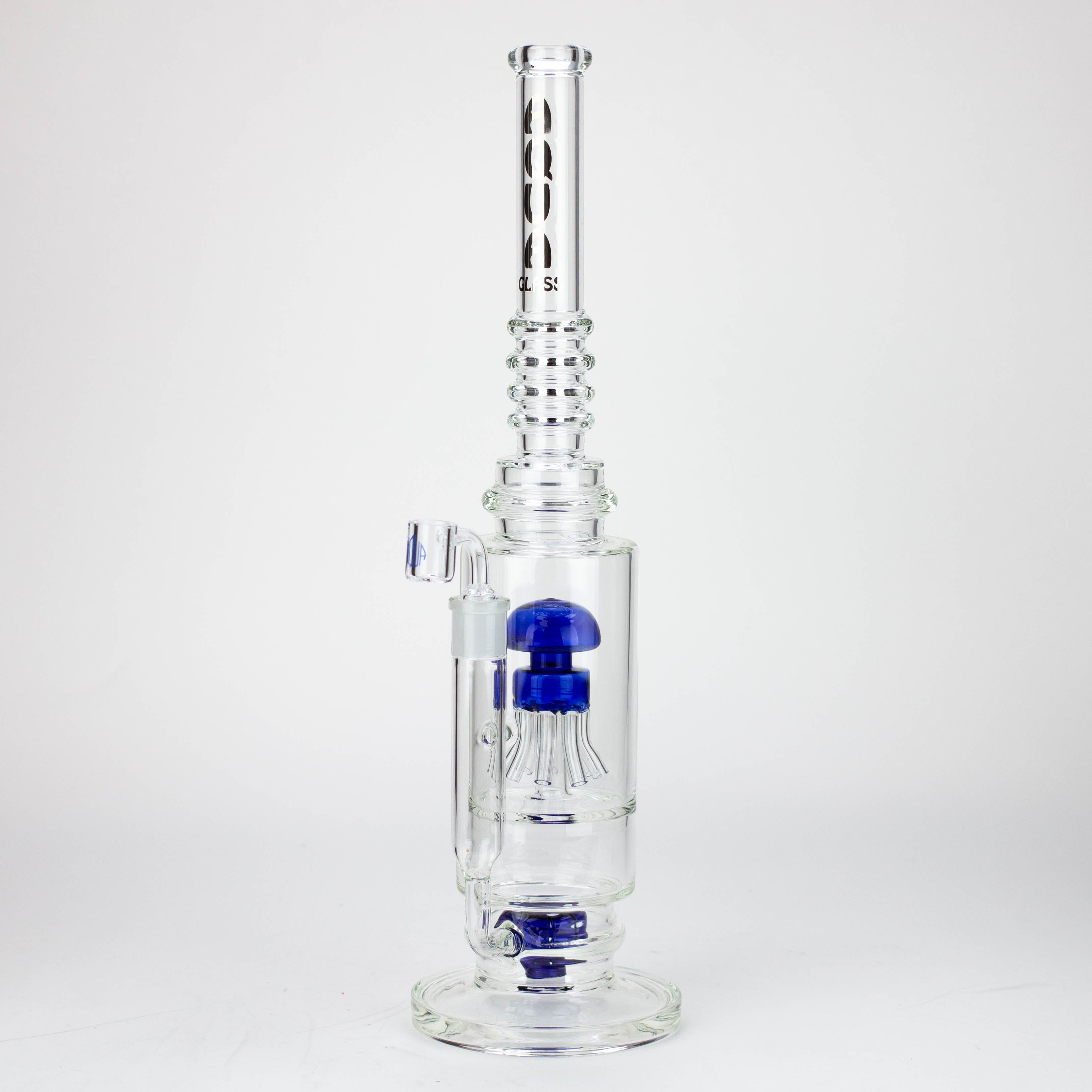 19" AQUA Glass 2-in-1 Octopus percolator glass water bong [AQUA121]