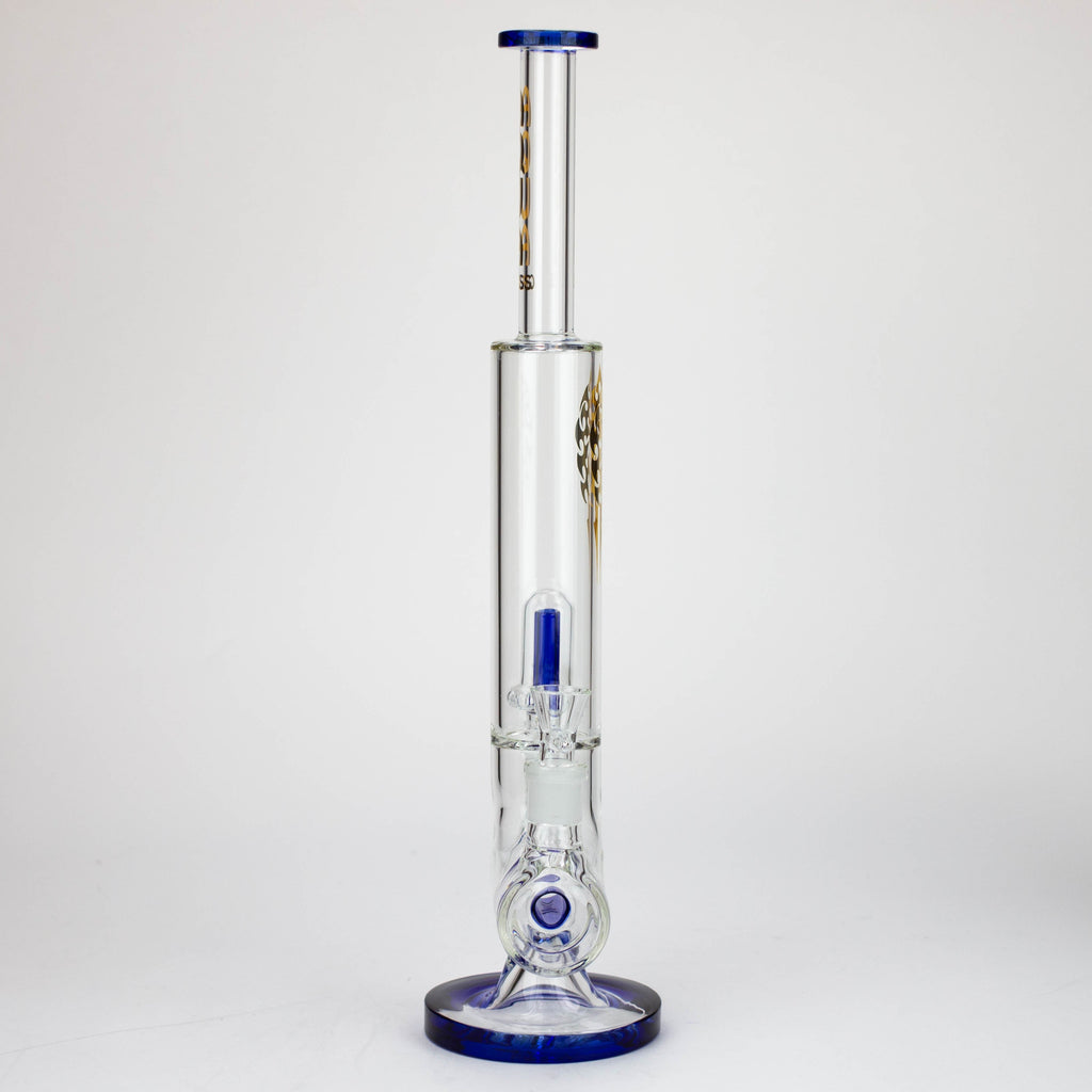 18" AQUA Glass Dual joint showerhead pecolator glass water bong [AQUA105]