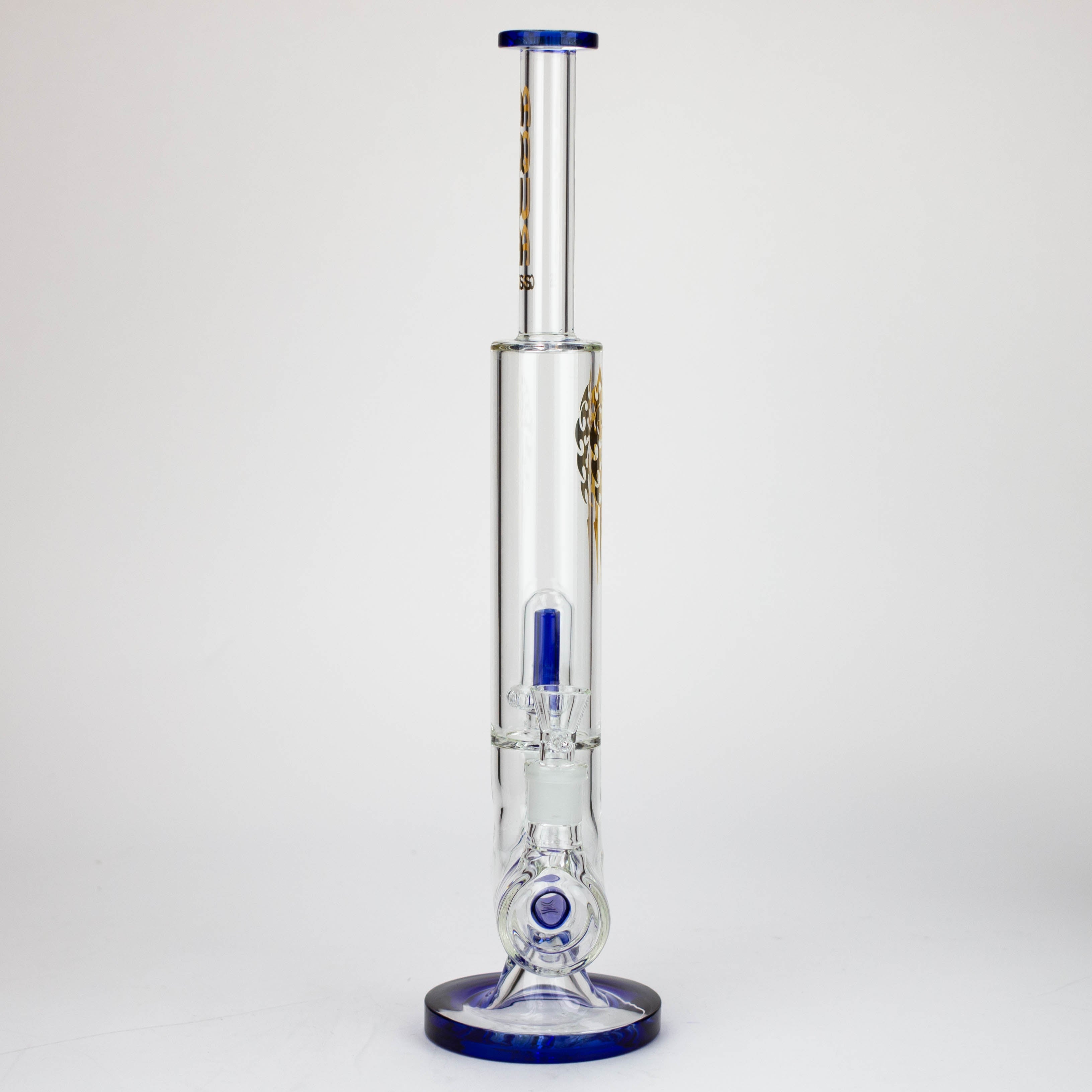 18" AQUA Glass Dual joint showerhead pecolator glass water bong [AQUA105]