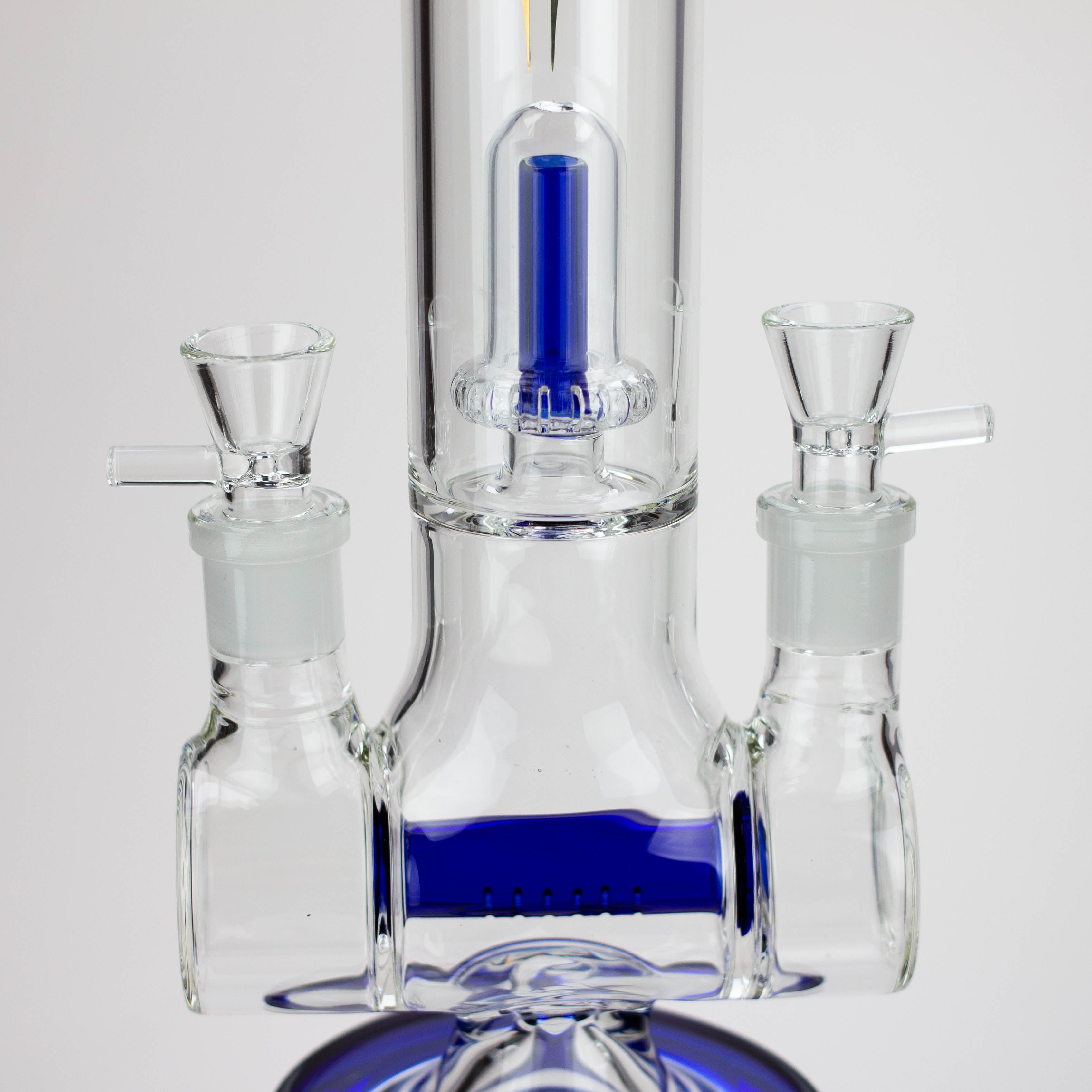18" AQUA Glass Dual joint showerhead pecolator glass water bong [AQUA105]
