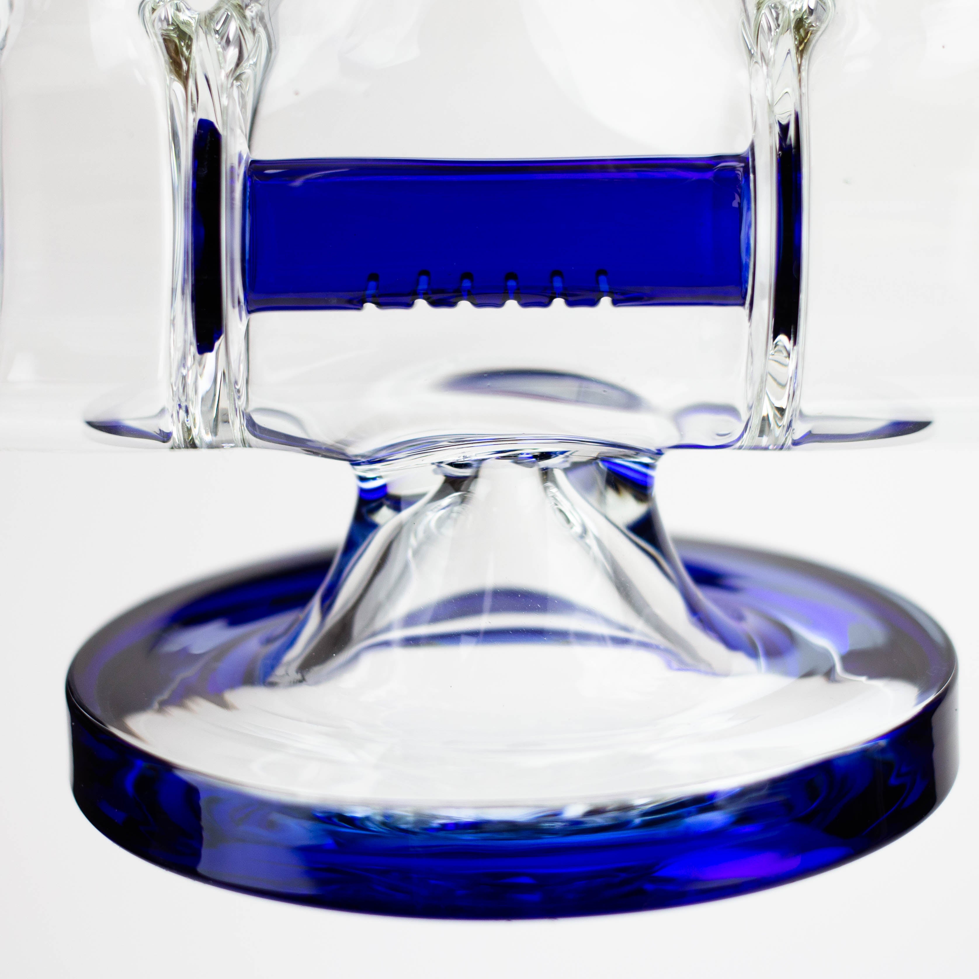 18" AQUA Glass Dual joint showerhead pecolator glass water bong [AQUA105]