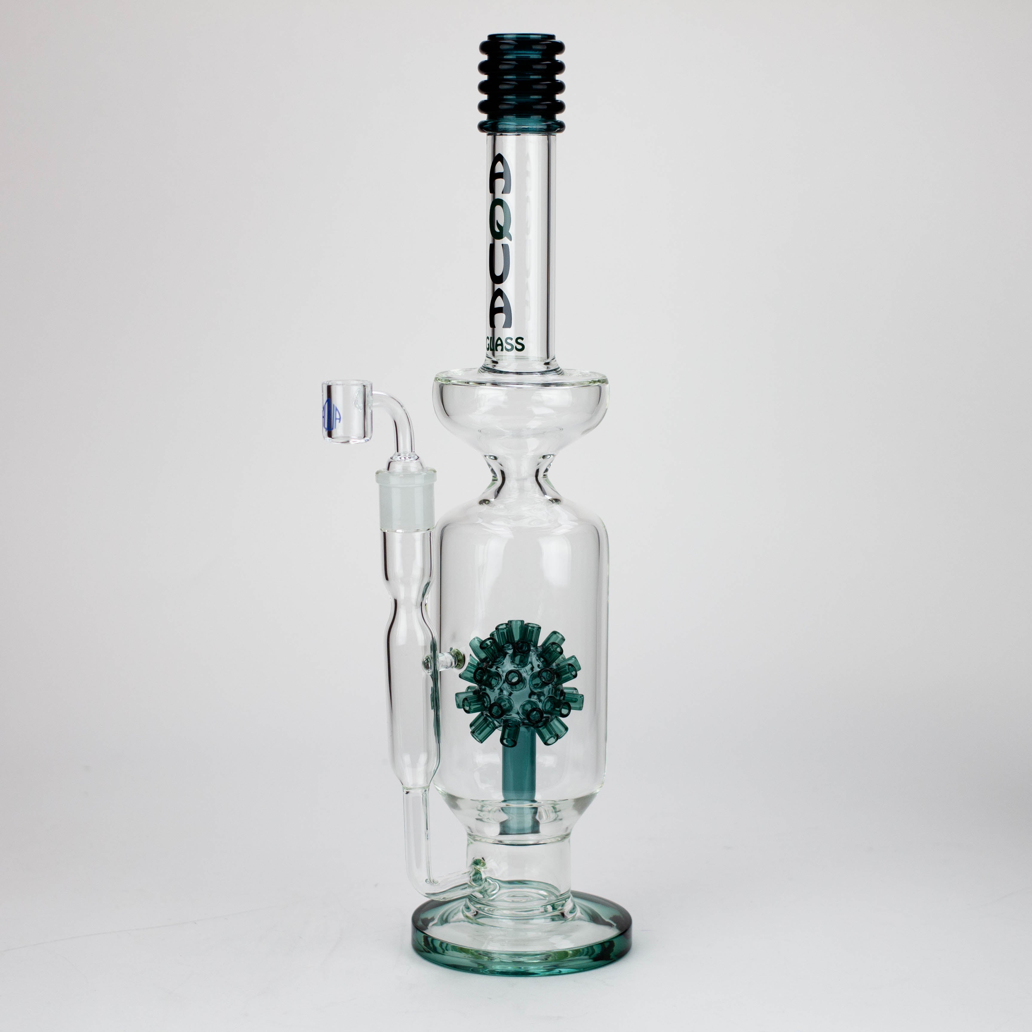17" AQUA Glass 2-in-1 Mine diffuser glass bong [AQUA120]