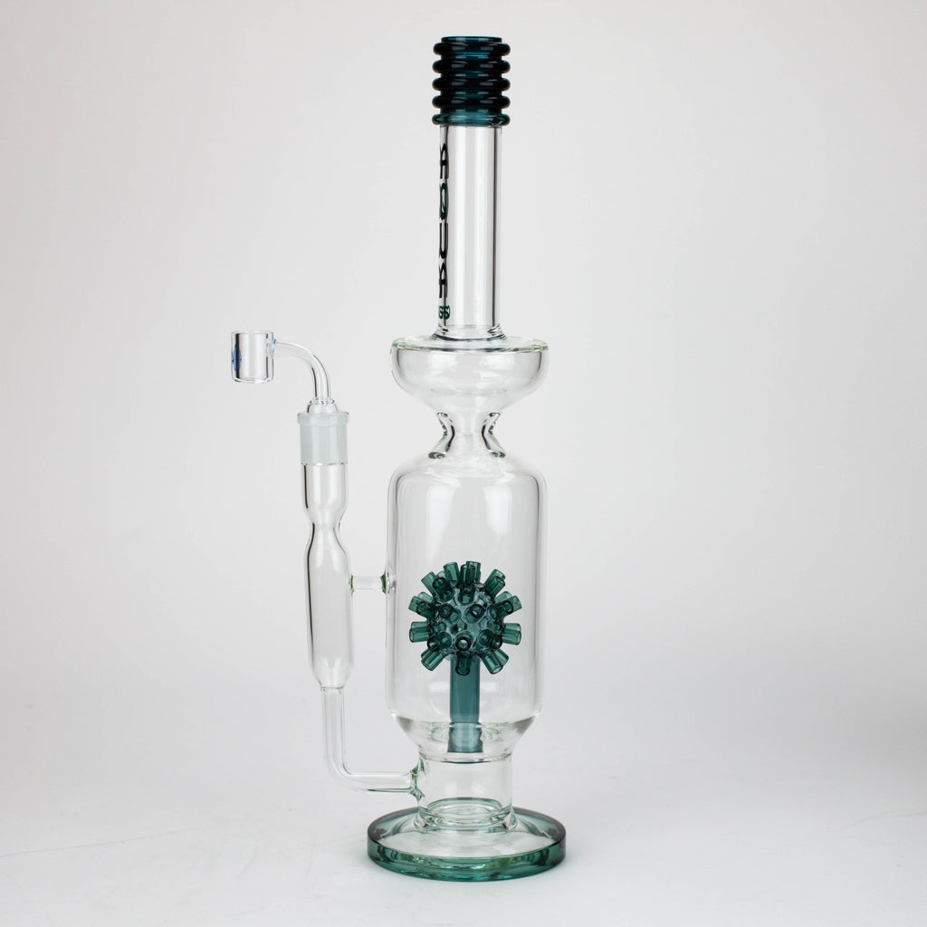17" AQUA Glass 2-in-1 Mine diffuser glass bong [AQUA120]