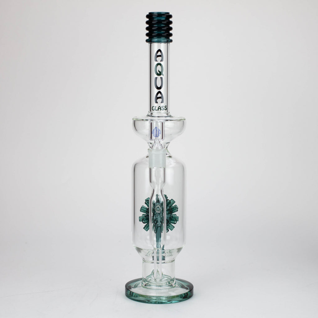 17" AQUA Glass 2-in-1 Mine diffuser glass bong [AQUA120]