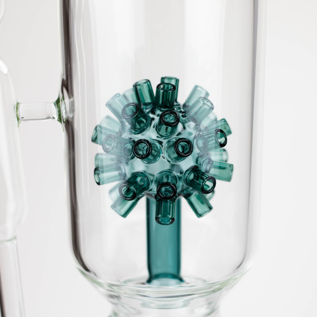 17" AQUA Glass 2-in-1 Mine diffuser glass bong [AQUA120]