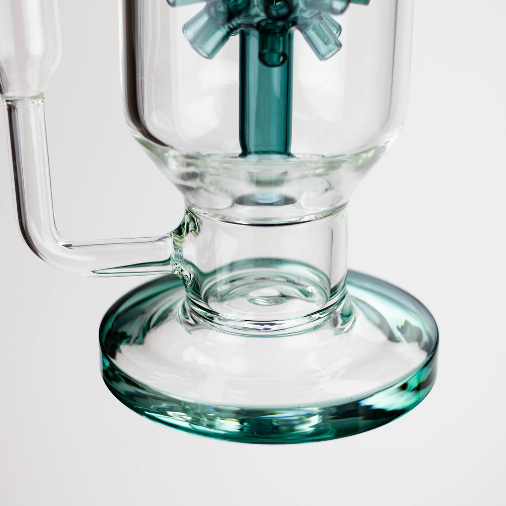 17" AQUA Glass 2-in-1 Mine diffuser glass bong [AQUA120]