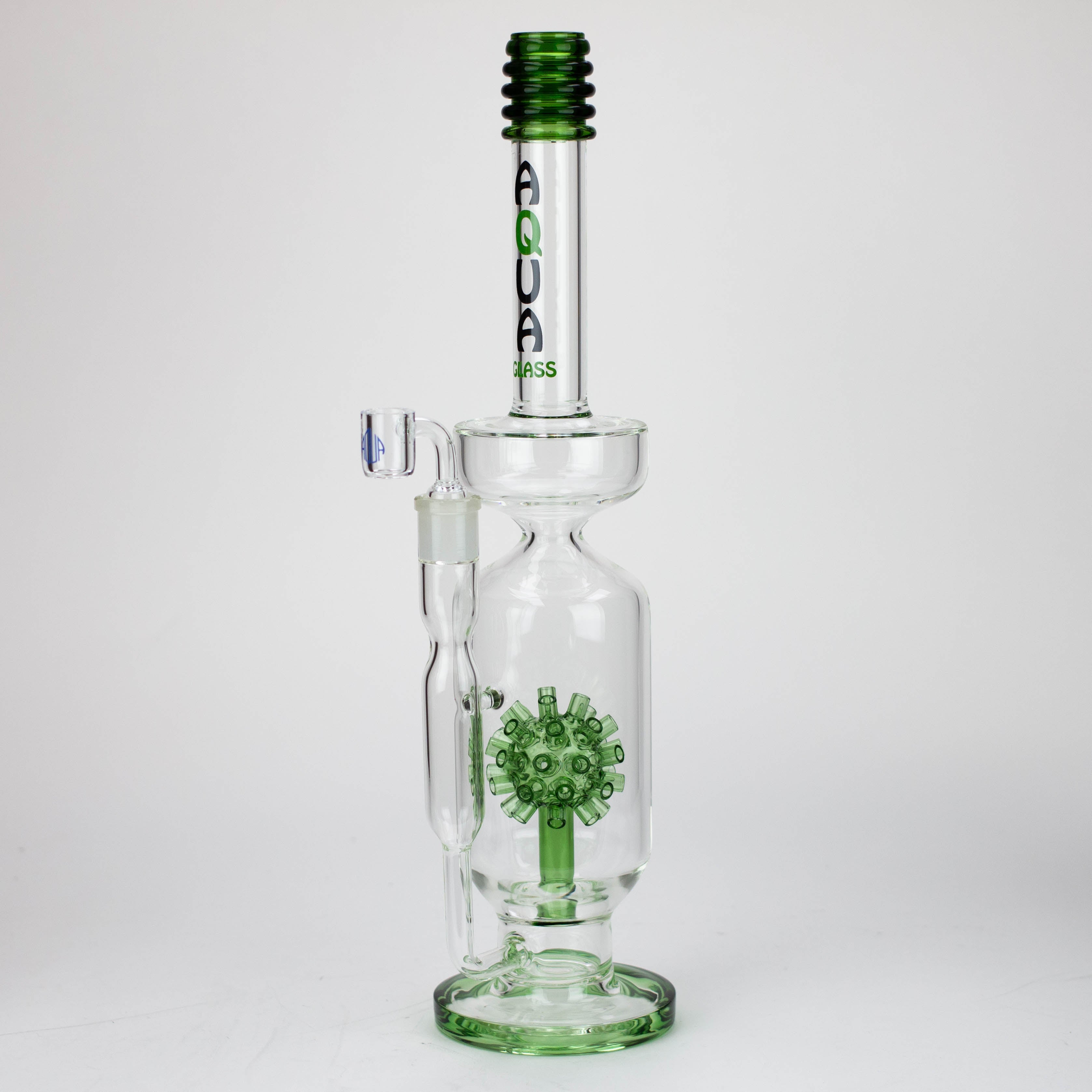 17" AQUA Glass 2-in-1 Mine diffuser glass bong [AQUA120]