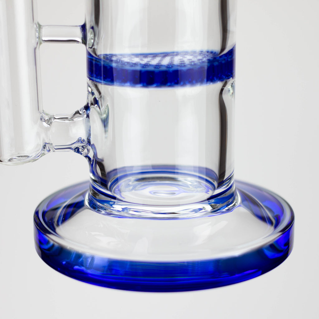 8" Honeycomb diffuser Bent neck glass bong [B12]