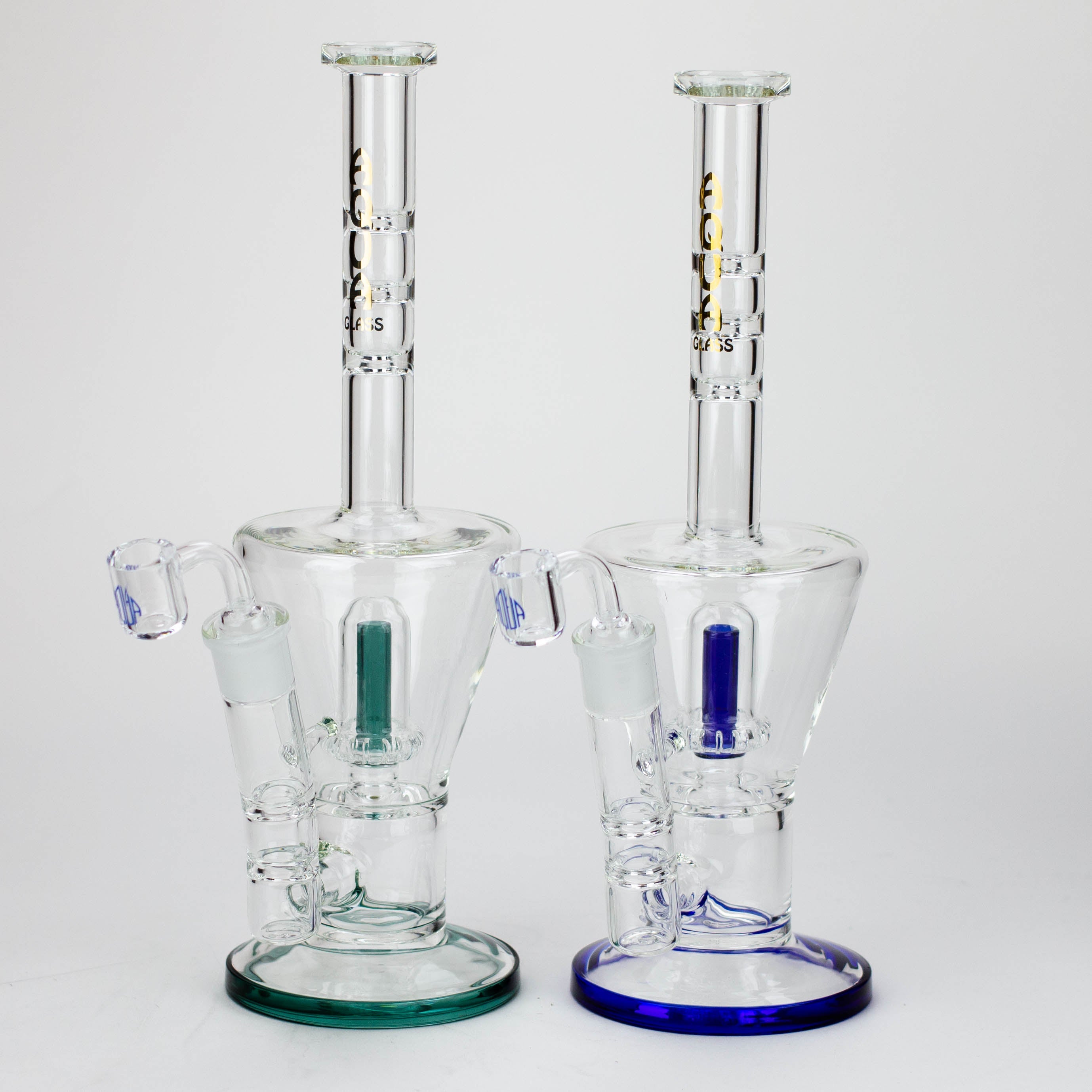 13" AQUA Glass 2-in-1 Sowerhead percolator glass bong [AQUA125]