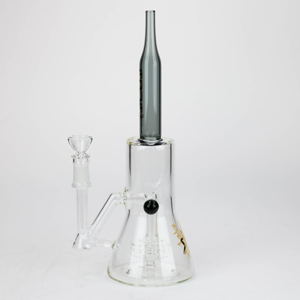 10" AQUA glass tire diffuser Rocket glass bong [AQUA113]