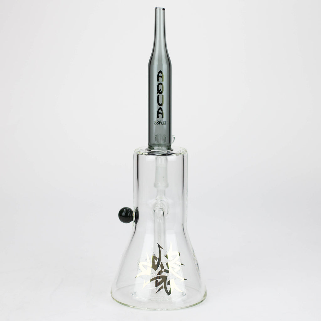 10" AQUA glass tire diffuser Rocket glass bong [AQUA113]