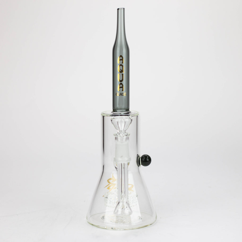 10" AQUA glass tire diffuser Rocket glass bong [AQUA113]