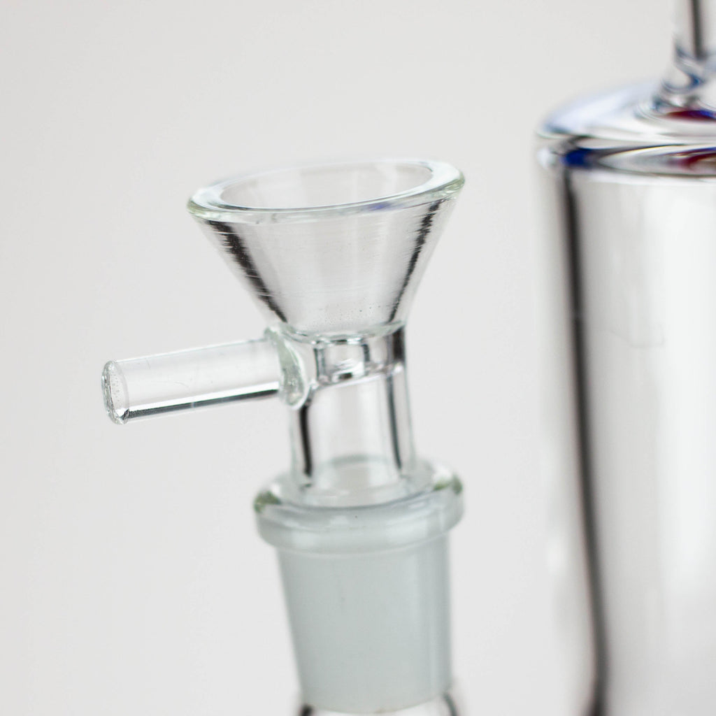 8" Honeycomb diffuser Bent neck glass bong [B12]