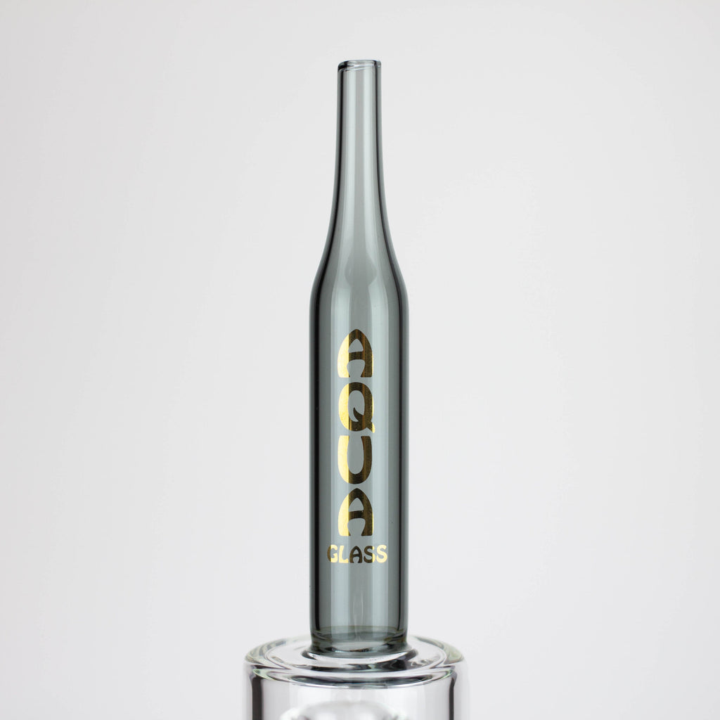 10" AQUA glass tire diffuser Rocket glass bong [AQUA113]