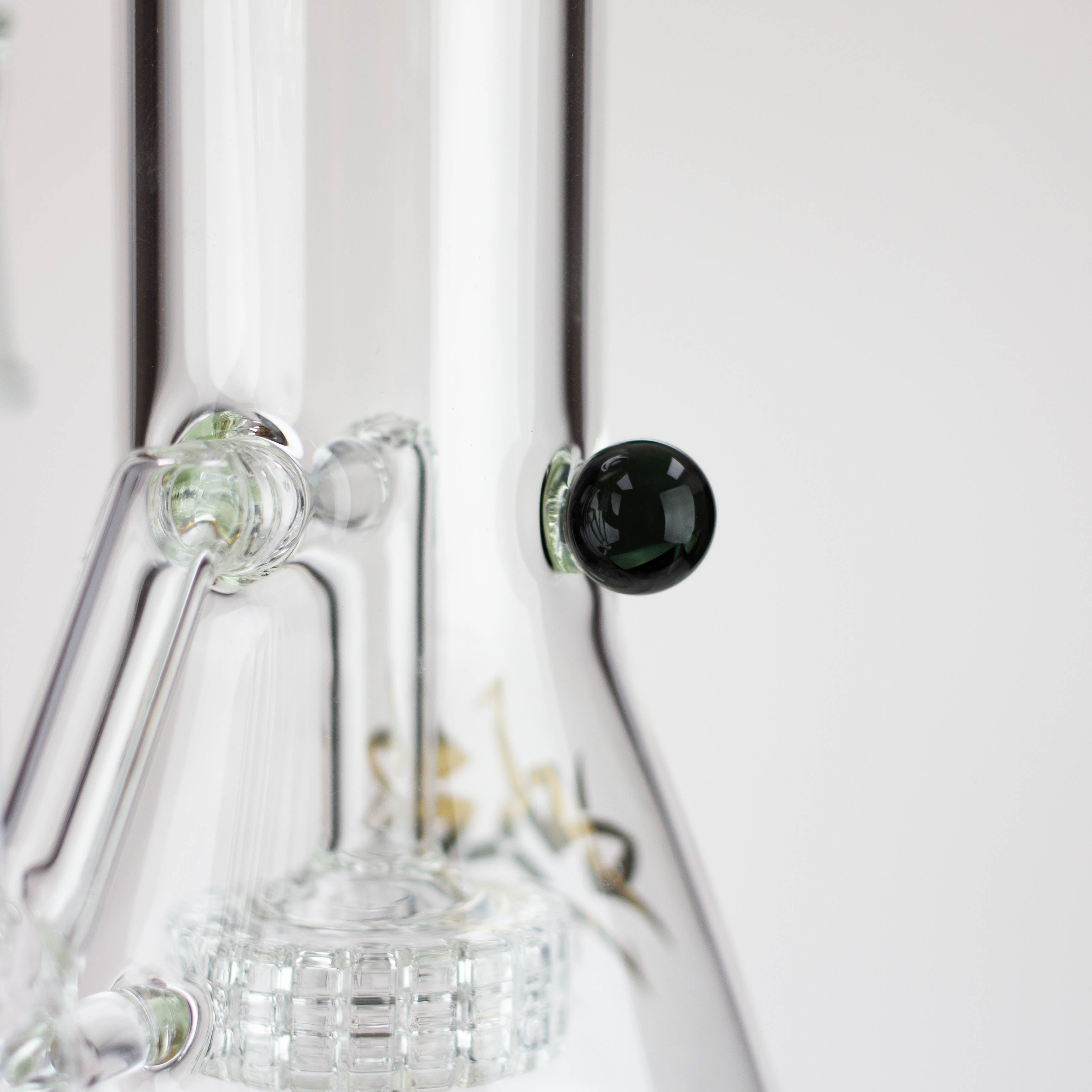 10" AQUA glass tire diffuser Rocket glass bong [AQUA113]