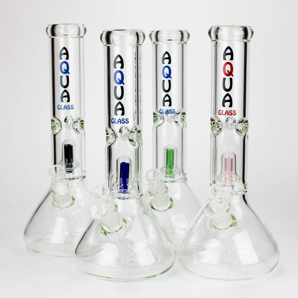 12" AQUA Glass showerhead percolator / 7mm /glass water bong [AQUA025]