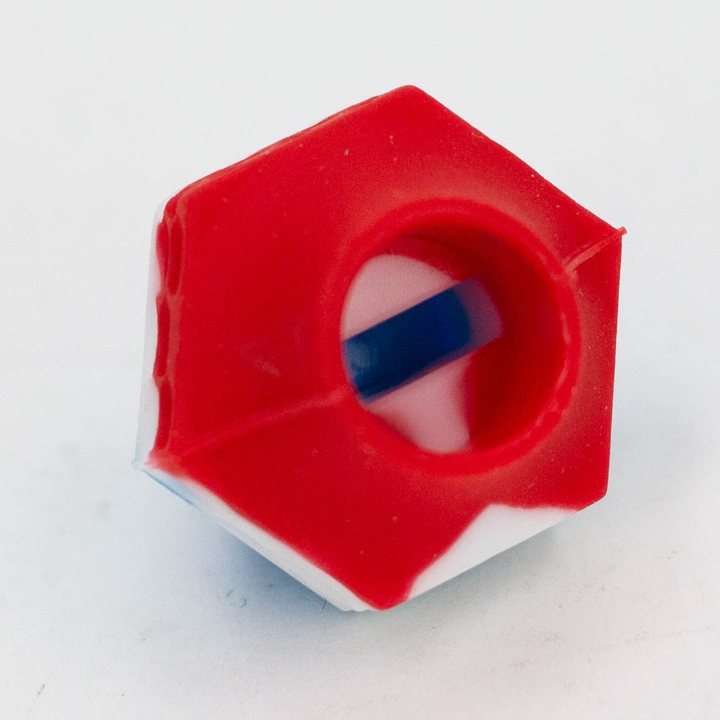 Silicone Cap - Fit For 510 Batteries - Bag of 10 Rasta Colors