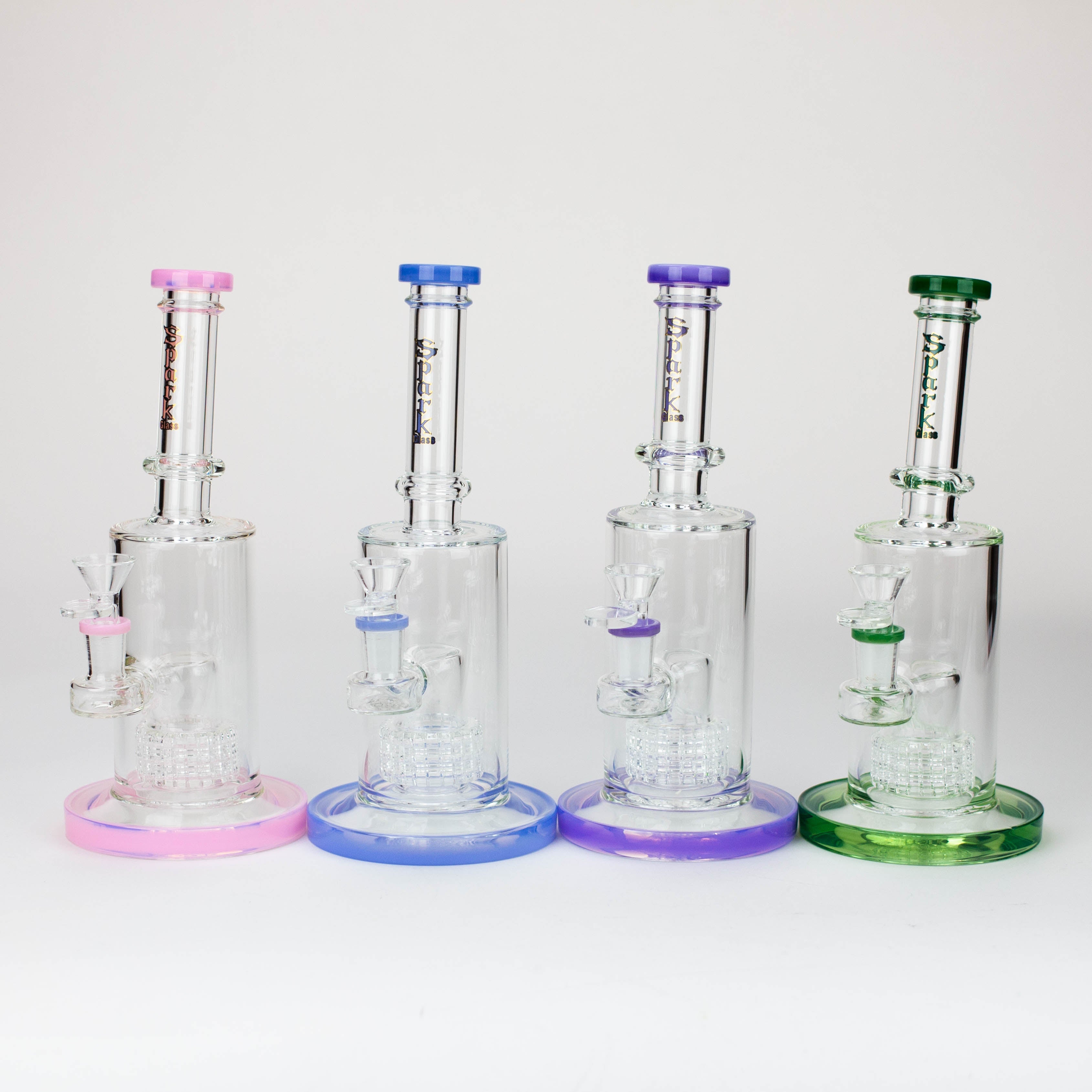 Spark - 10" SPARK barrel diffuser glass water bong