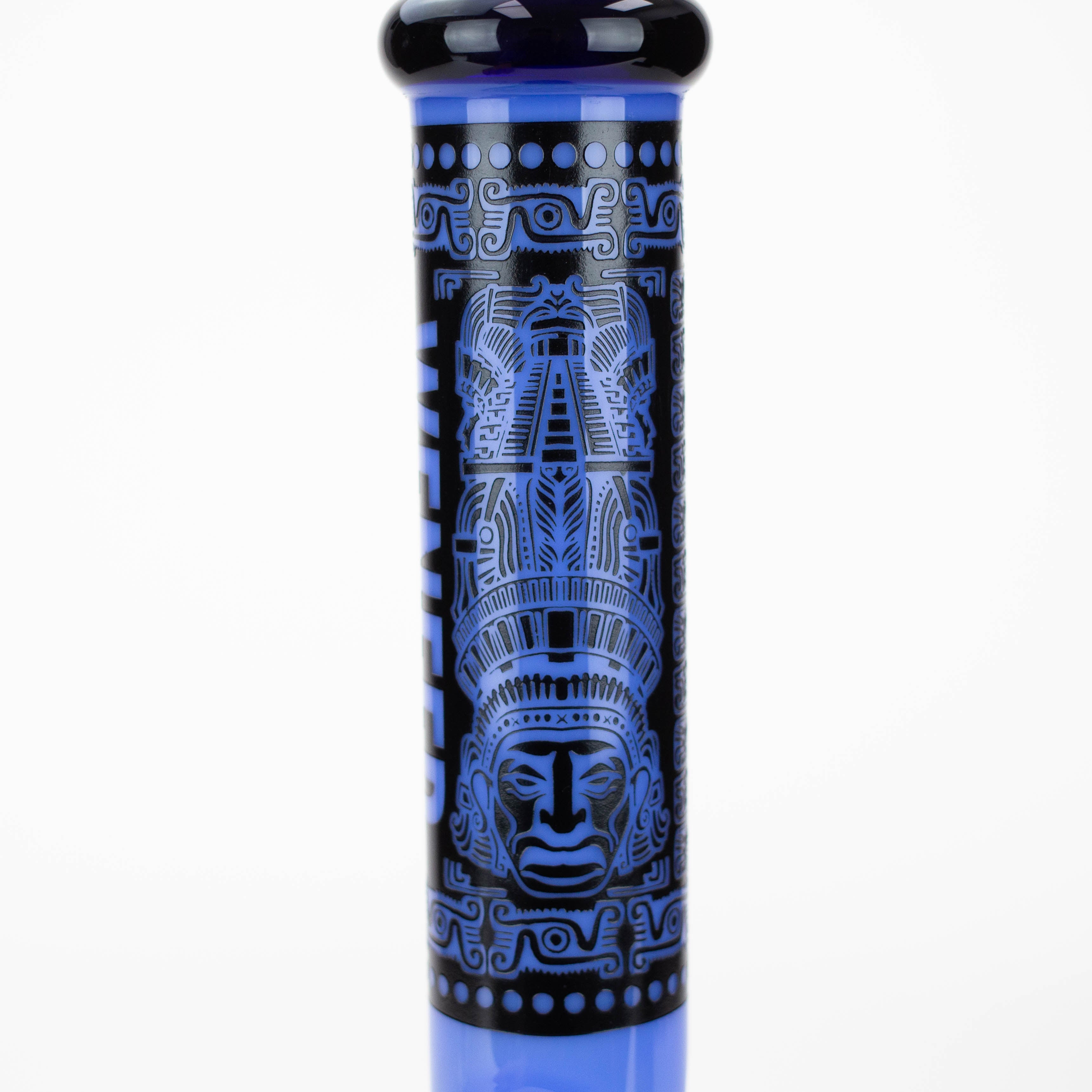 WENEED®-14" Weneed Frosted Aztec 7mm Glass Bong