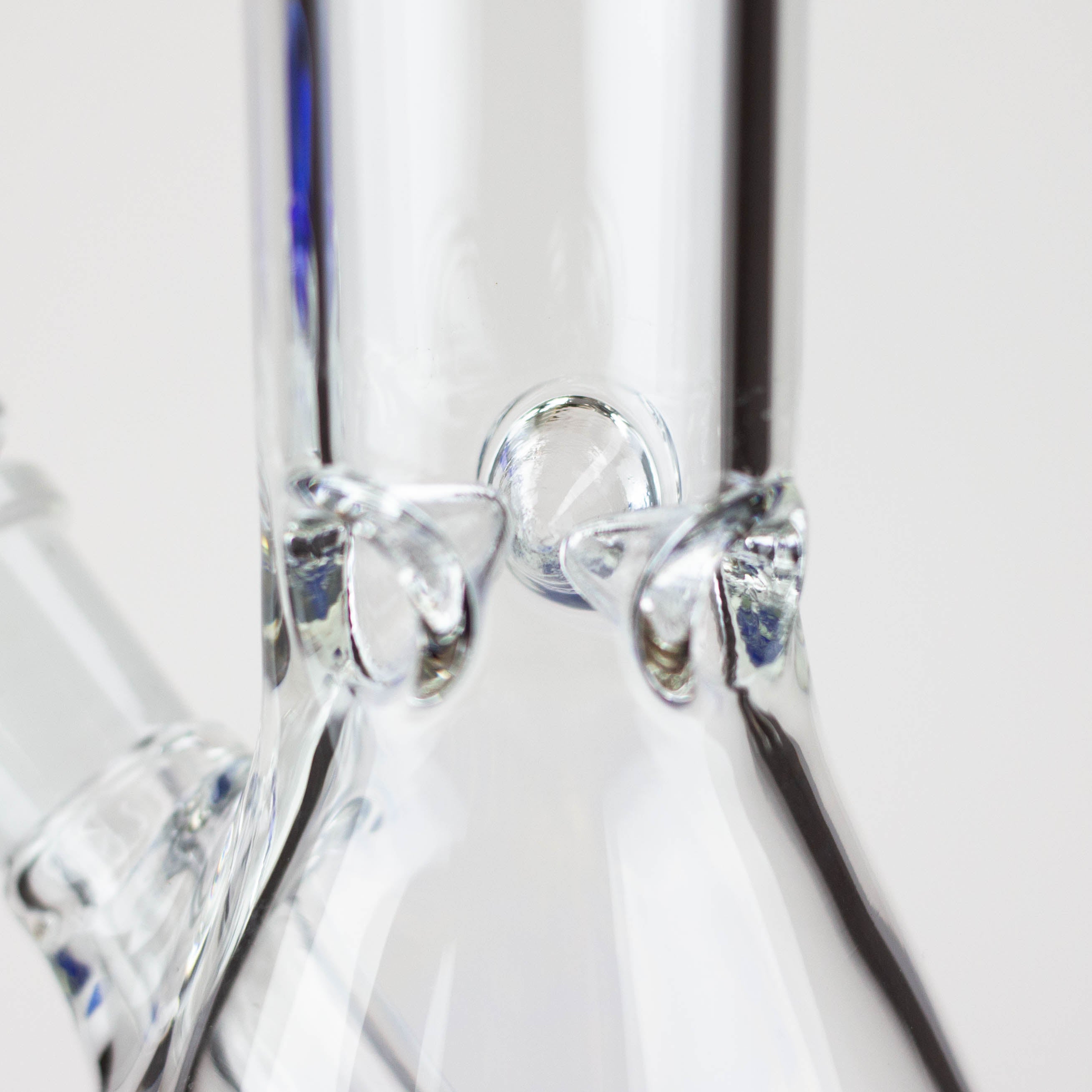 9.5" Gold Cobra beaker glass water bong (Wide)