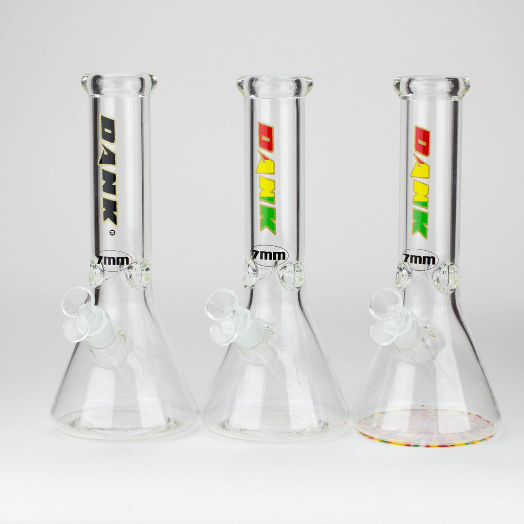 Dank -12" 7mm glass bong with Glitter Logo