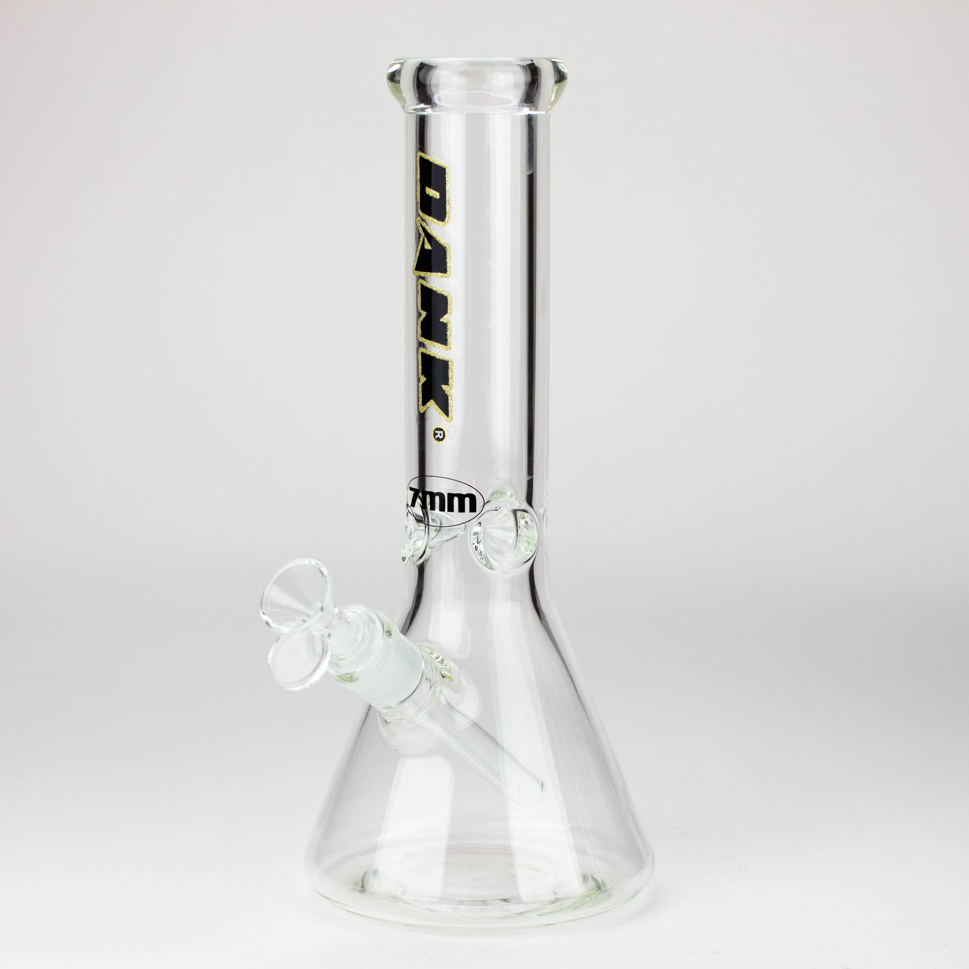 Dank -12" 7mm glass bong with Glitter Logo