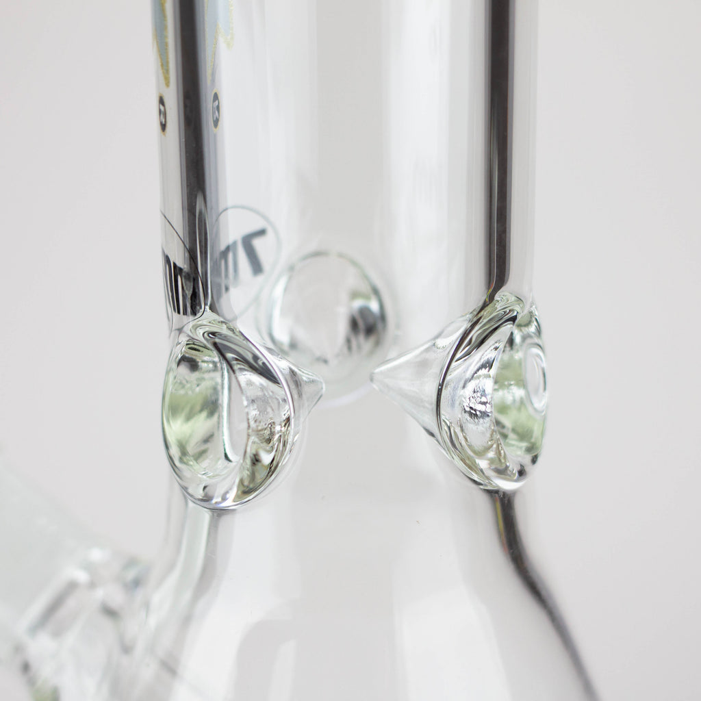 Dank -12" 7mm glass bong with Glitter Logo