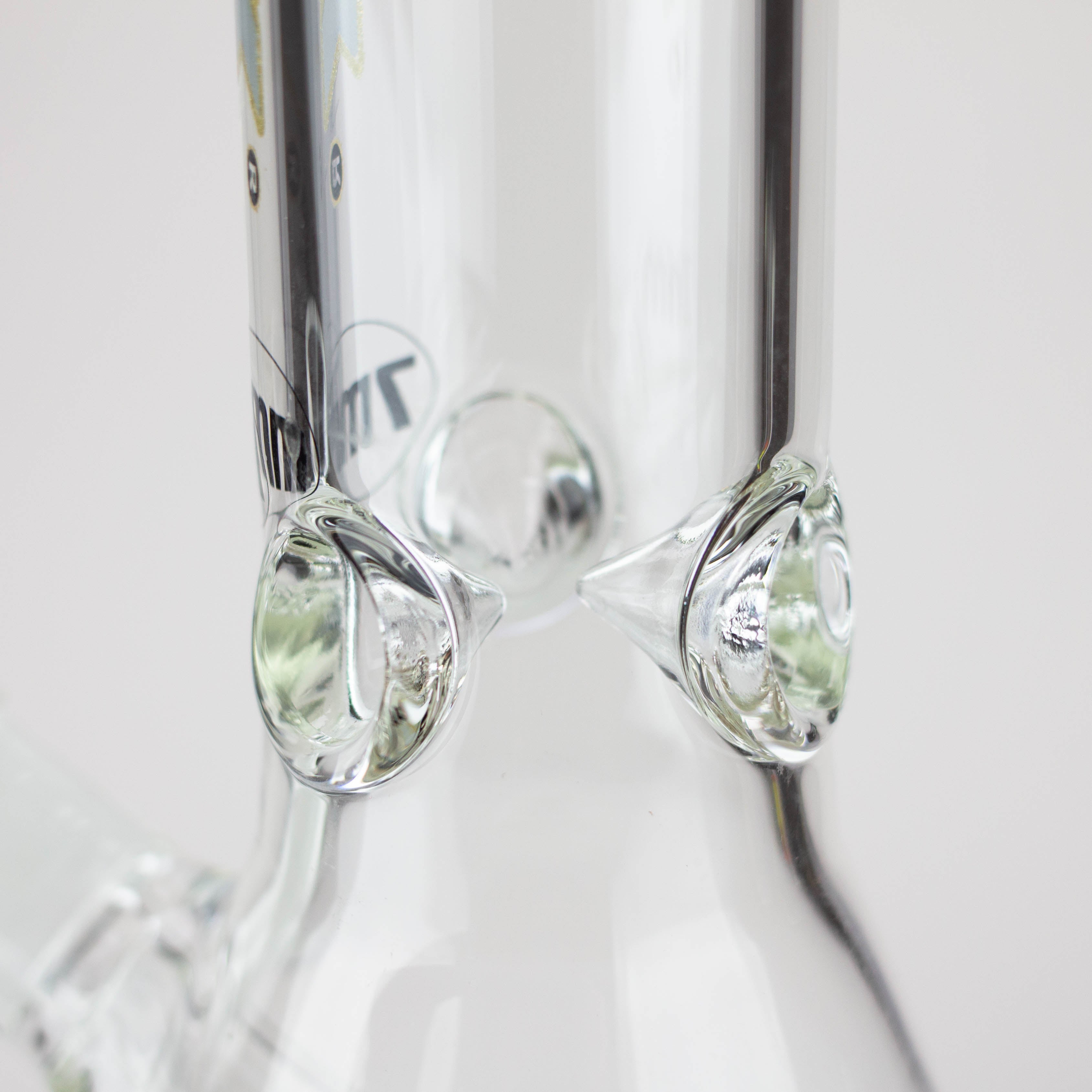 Dank -12" 7mm glass bong with Glitter Logo