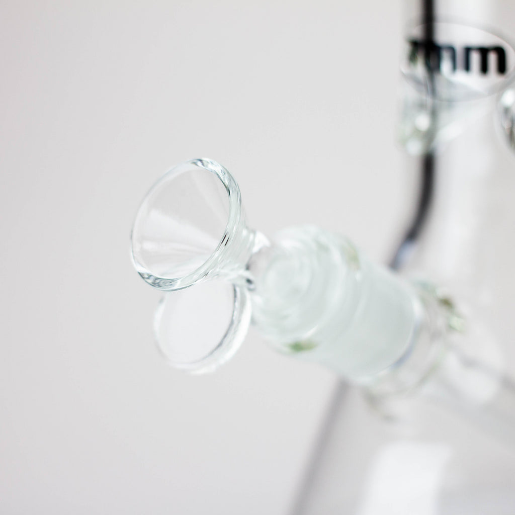 Dank -12" 7mm glass bong with Glitter Logo