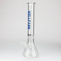 WellCann - 16" 7 mm glass bong with Glitter Logo
